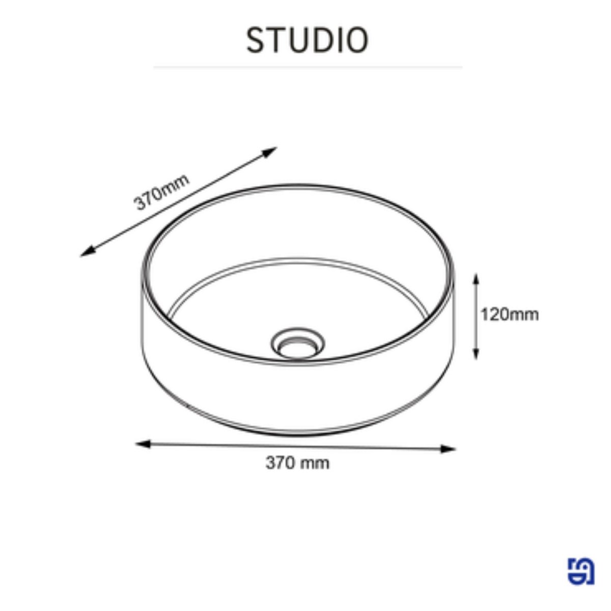 Vasque à poser en céramique, STUDIO blanc mat, SENSEA