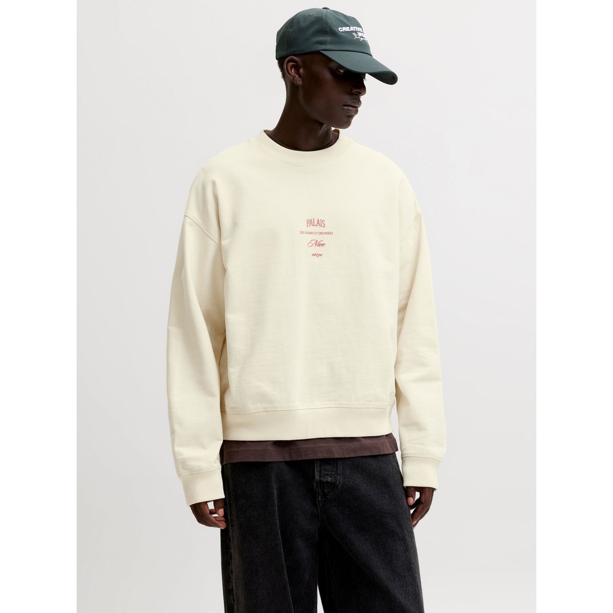 Sweat-Shirt blanche - antique white 1, JACK & JONES