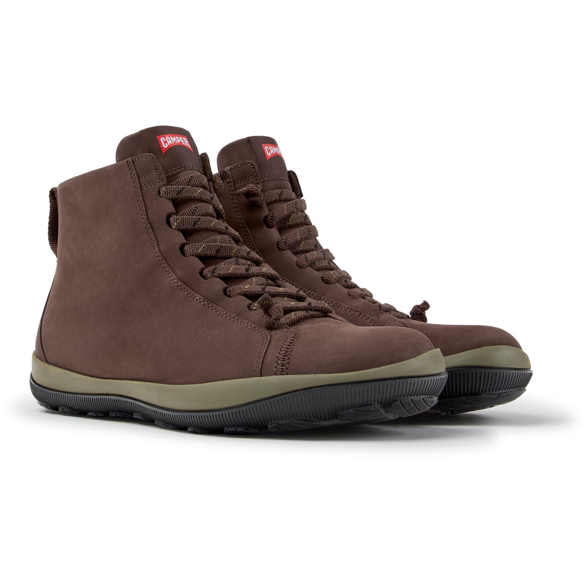 Baskets Peu Pista GM Nubuck Leather brun fonc35, CAMPER