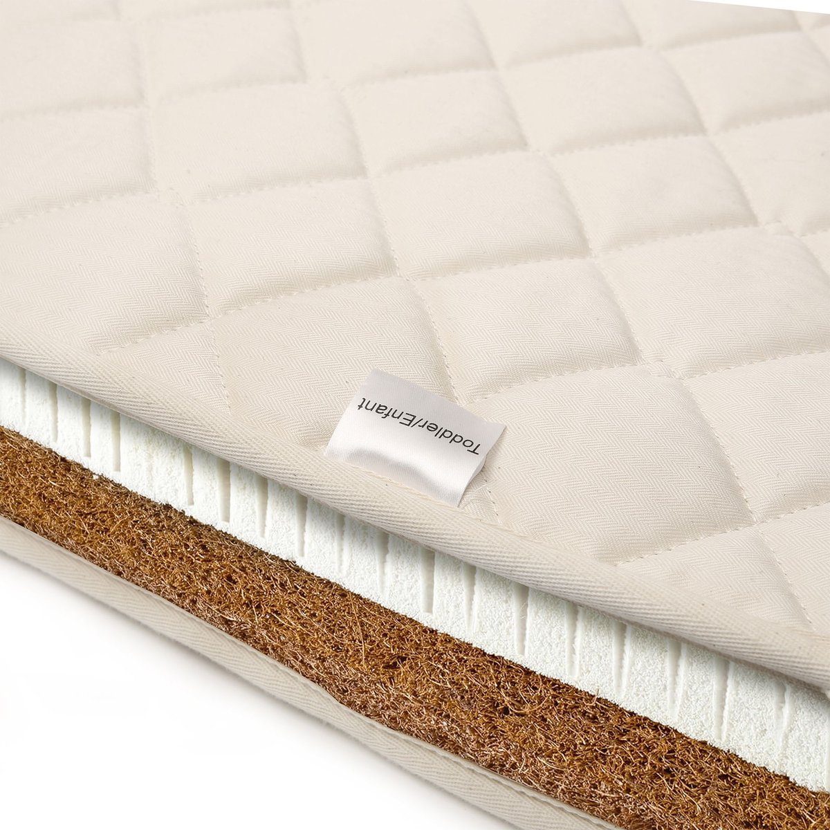 Pack lit bébé Kimi + matelas + alèse + drap vert, CHARLIE CRANE