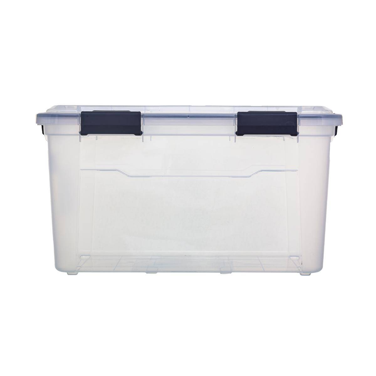 Boîte de rangement à clip 18L PROTECT+ transparent, 5FIVE SIMPLY SMART
