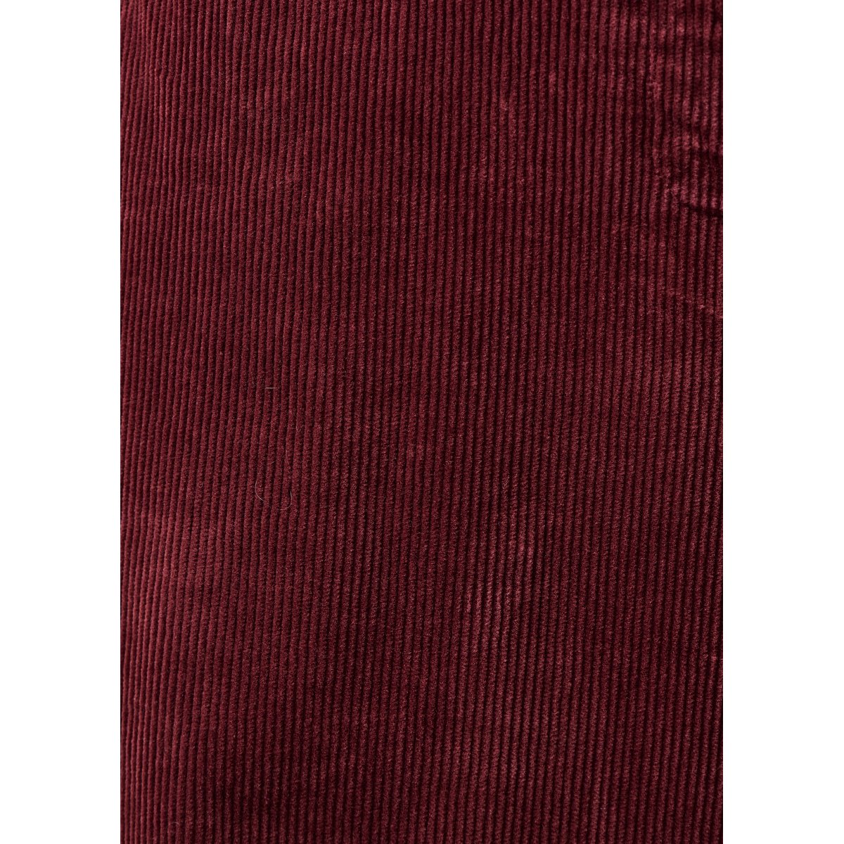 Pantalon droit en velours côtelé bordeaux, LA FEE MARABOUTEE