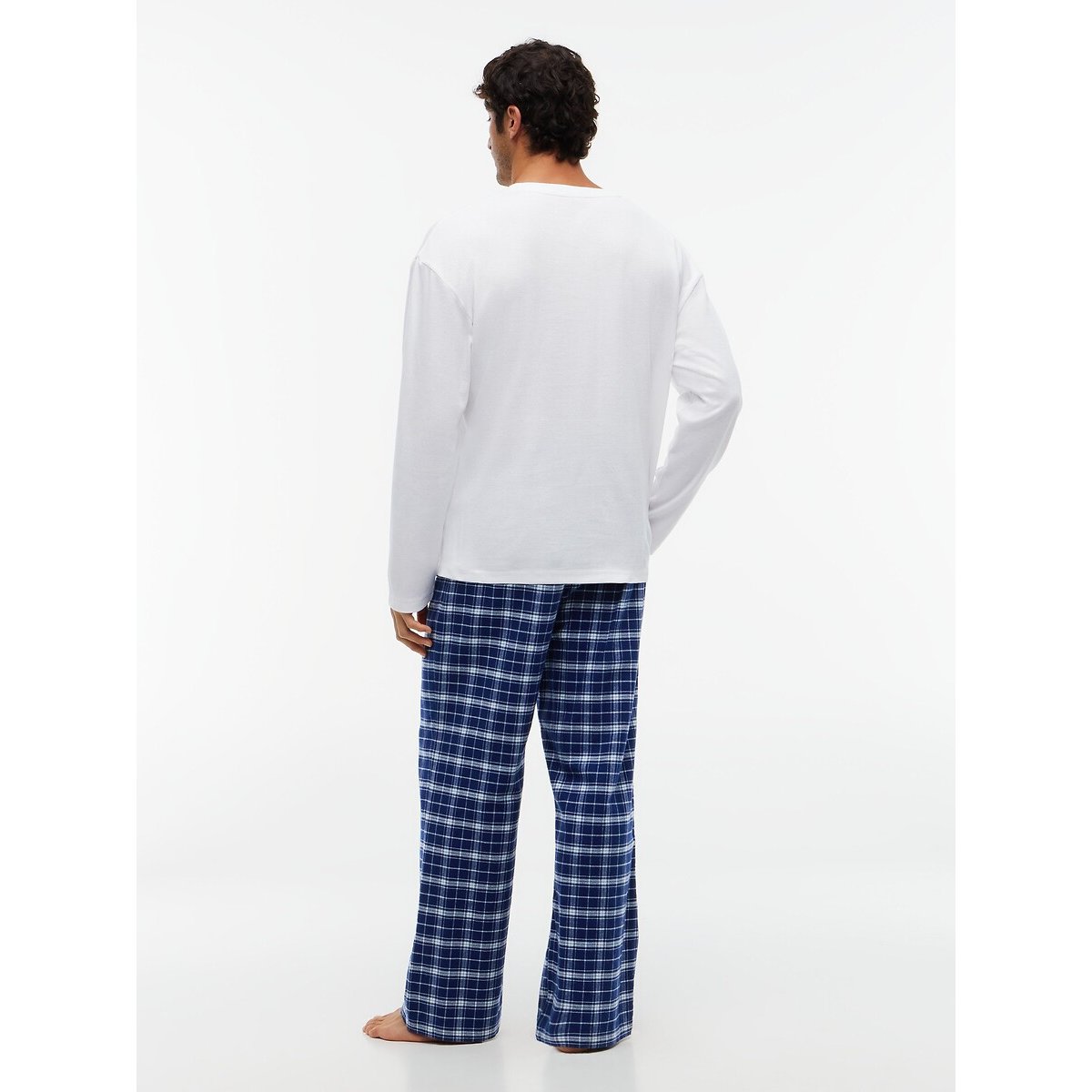 Waffle Knit Long Sleeve Pyjama Set white/checked, TOMMY HILFIGER