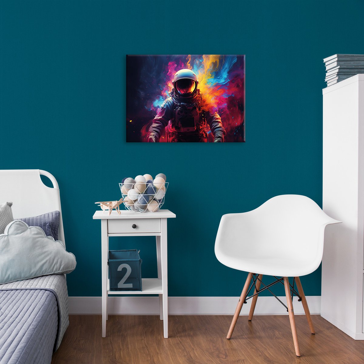 Toile imprimée Astronaute, héros du cosmos multicolore, ART FOR THE HOME