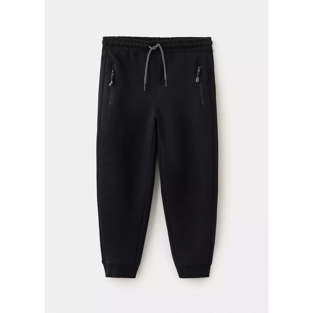 Pantalon jogger coton noir, MANGO KIDS