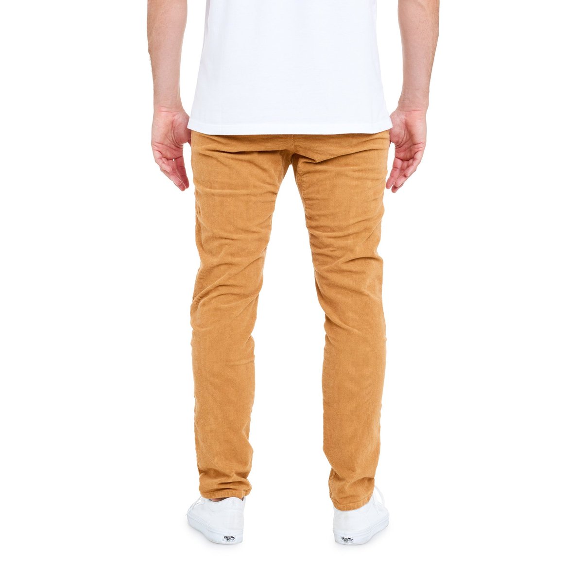 PANTALON CHINO VELOURS MEKA orange, PULLIN