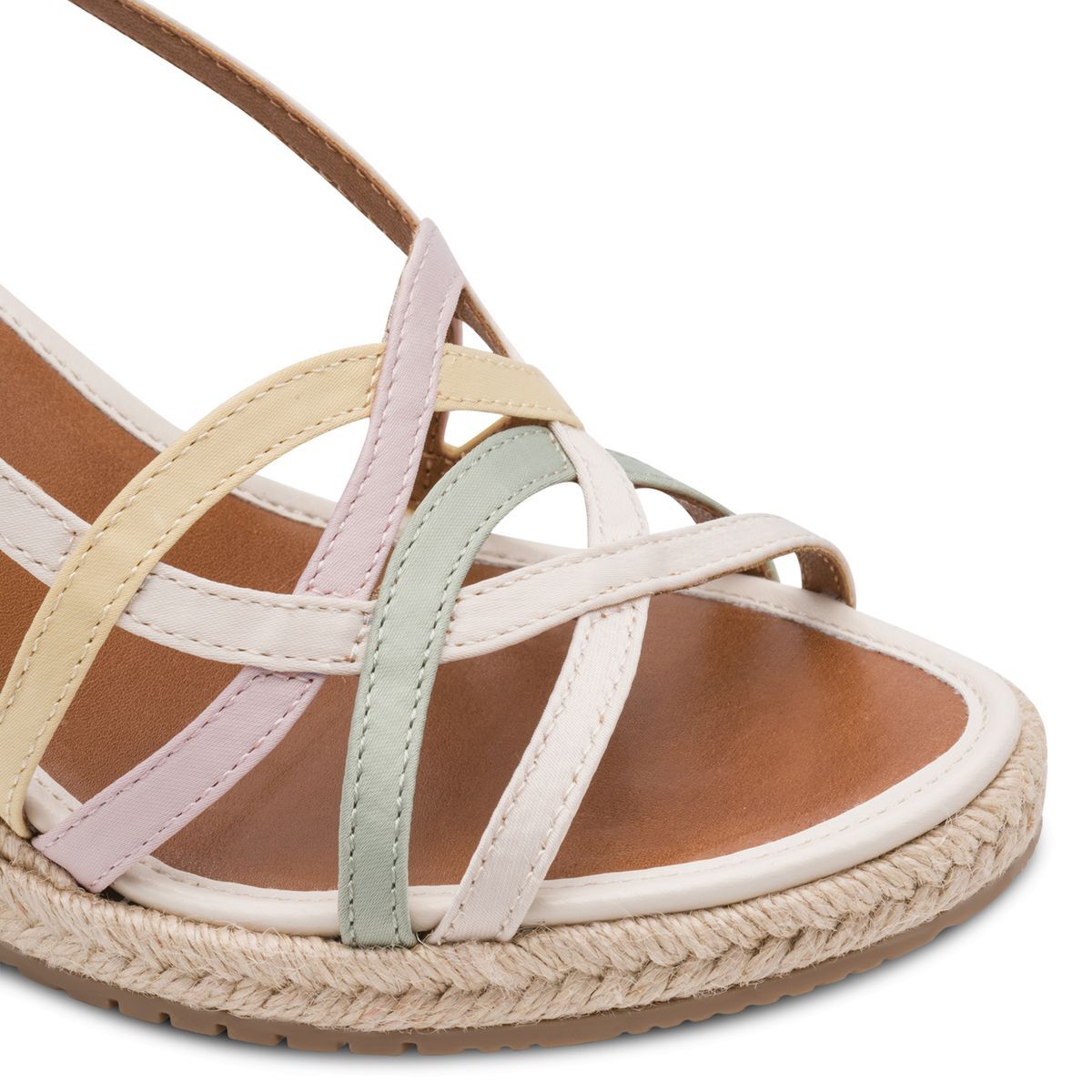 Sandale à talon en boucle blanc, TAMARIS