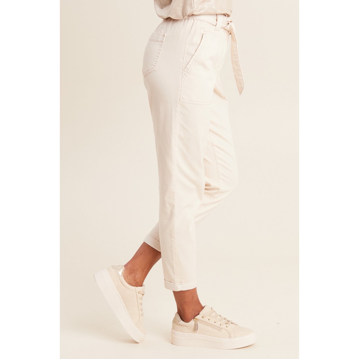 Pantalon large 7/8ème ivoire, BREAL