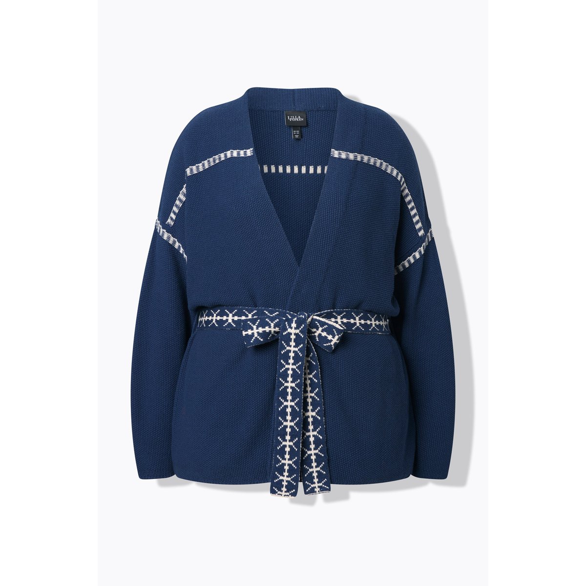 Cardigan oversize à manches longues bleu encre, ULLA POPKEN