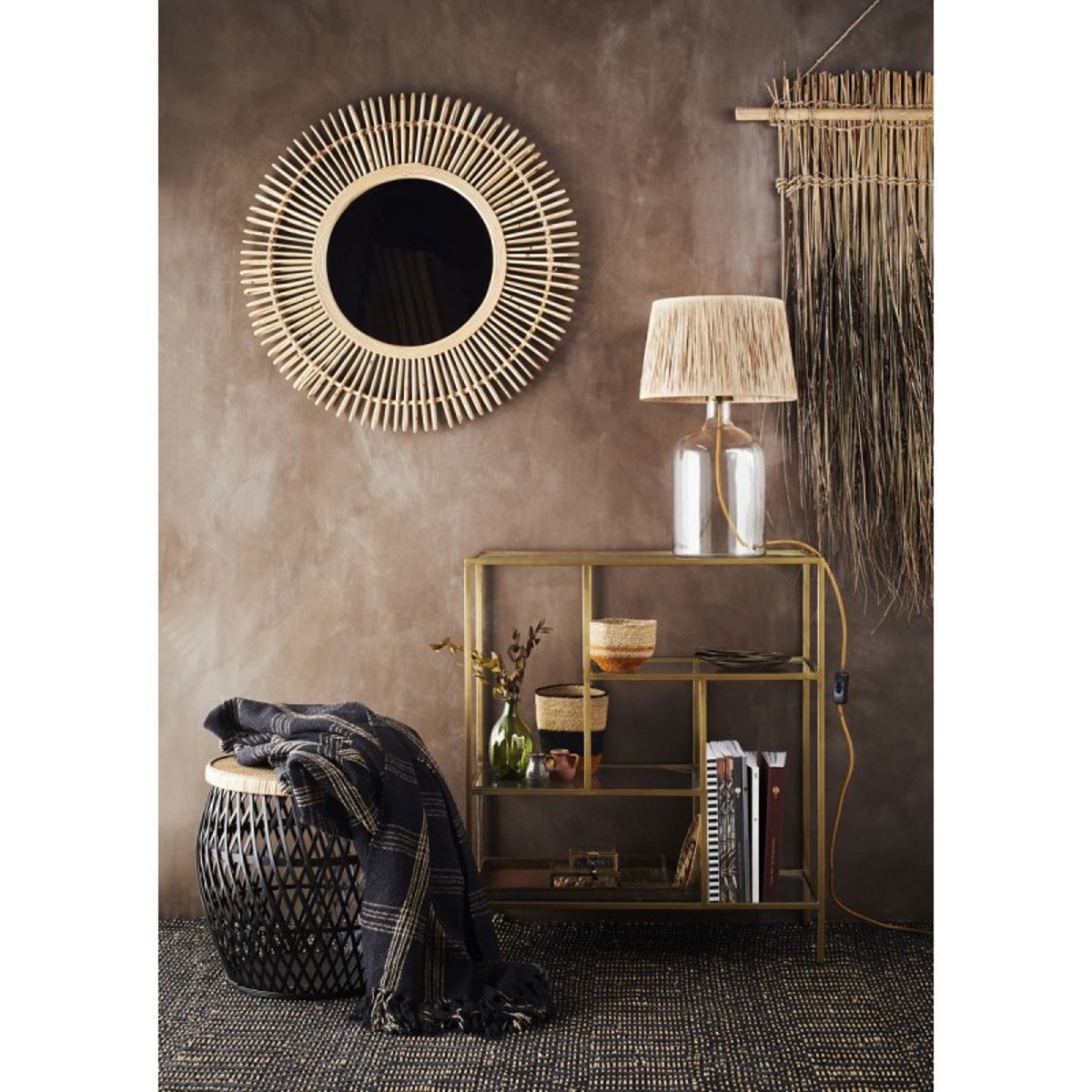 Plaid carreaux coton noir, MADAM STOLTZ
