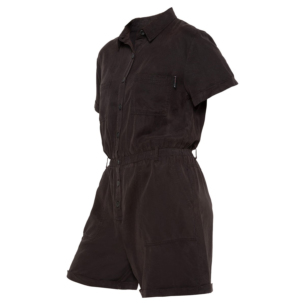Combishort manches courtes légère en Tencel noir, SCHOTT