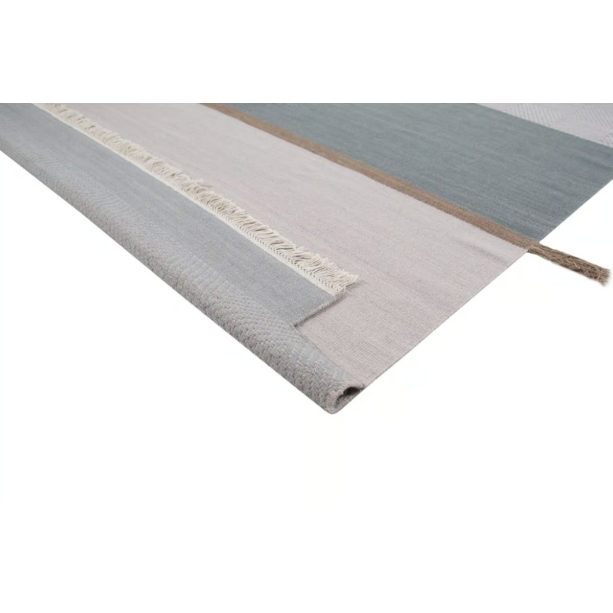 Tapis Kilim authentique en laine SALA bleu, NOVATREND