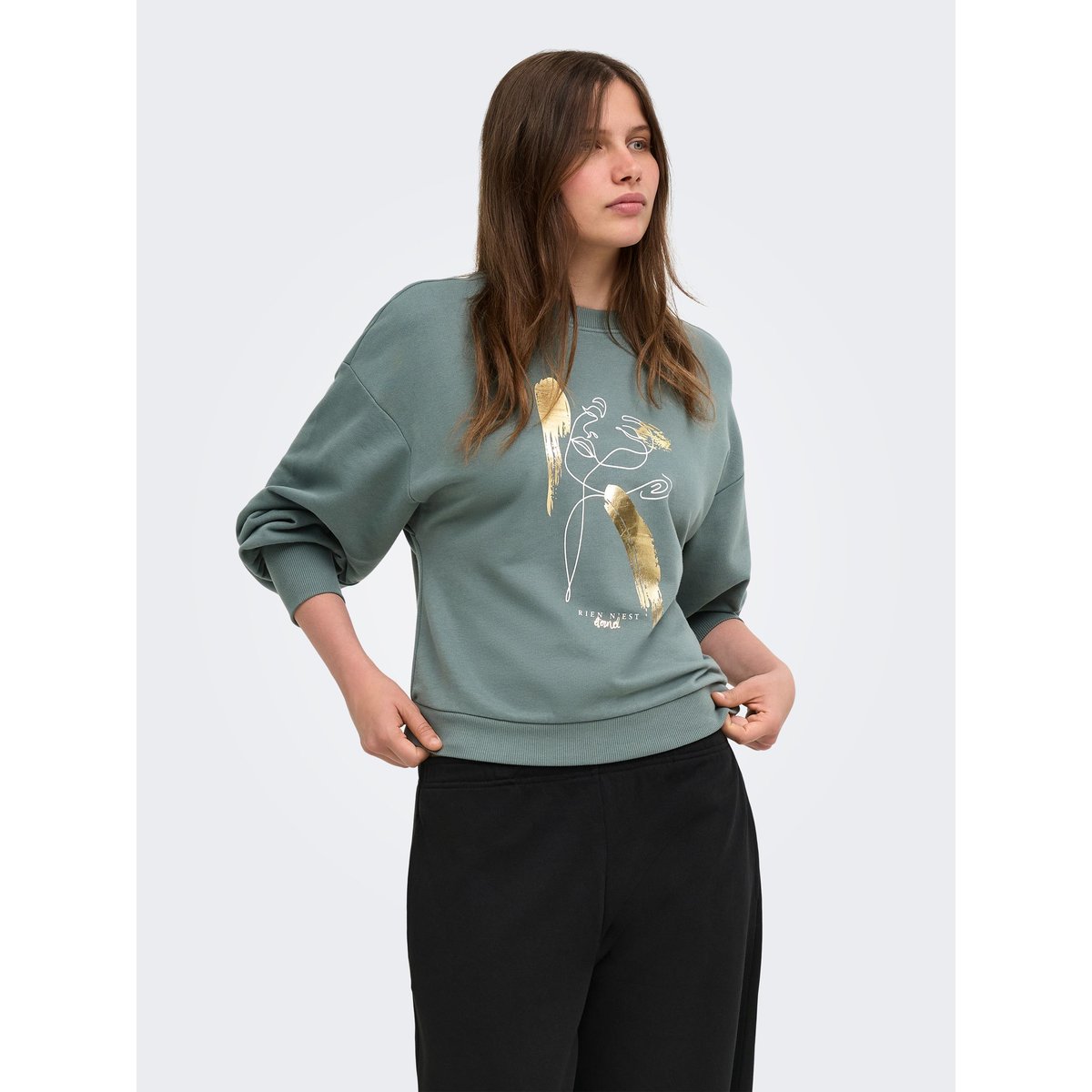 Sweat-Shirt balsam green, ONLY