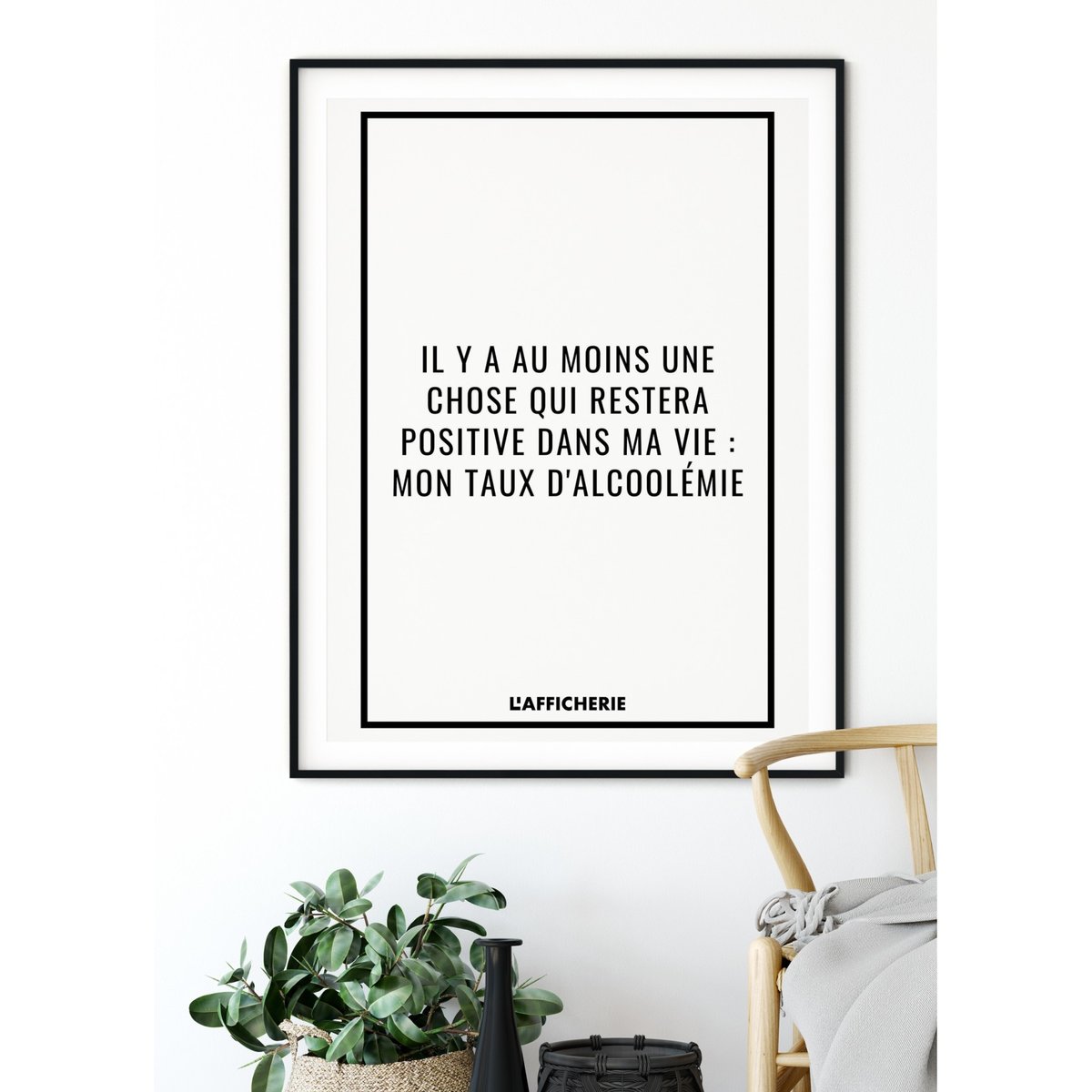 Affiche 'Il y a au moins...' blanc, L'AFFICHERIE