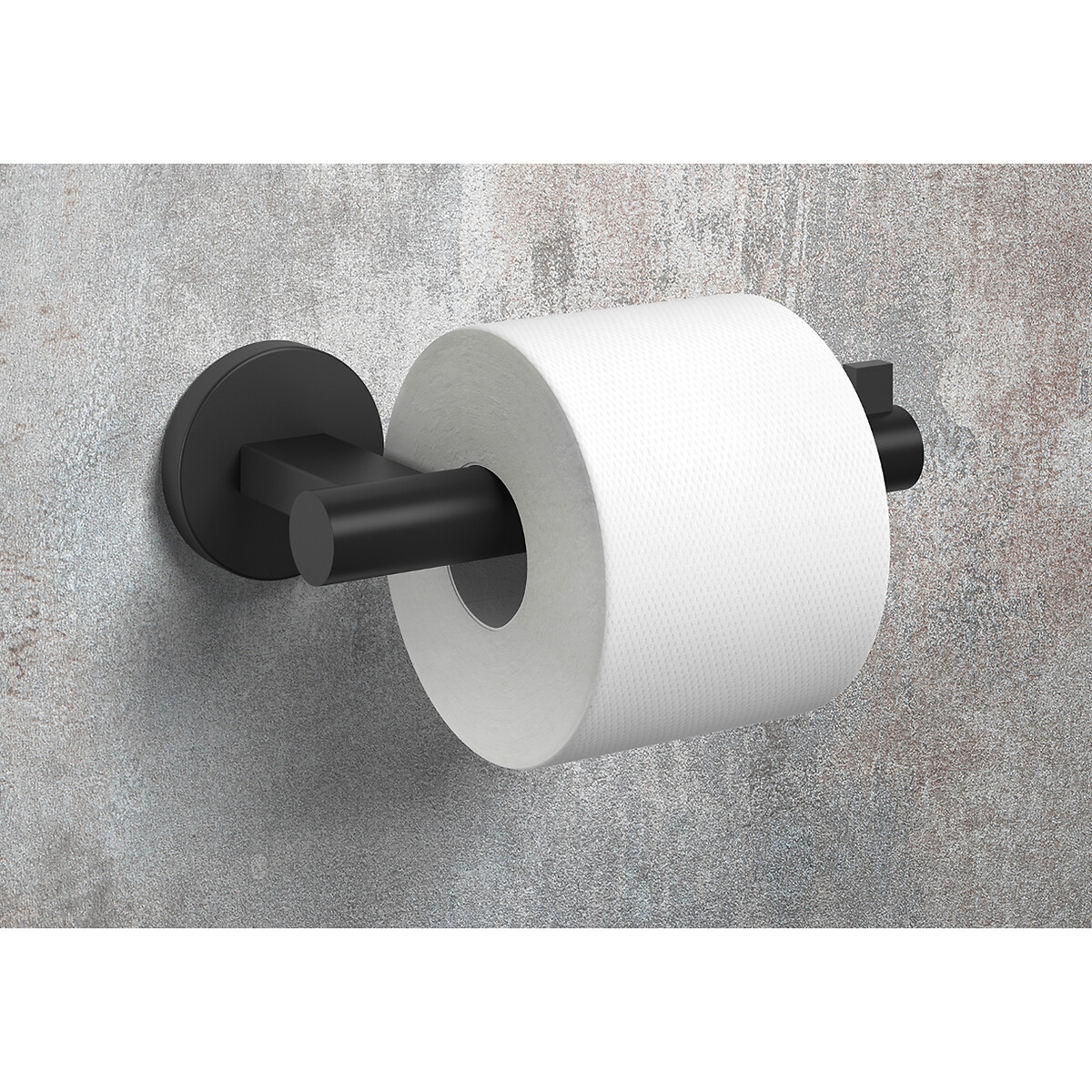Suporte para rolo de papel higiénico "Scala", ZACK preto inox, ZACK