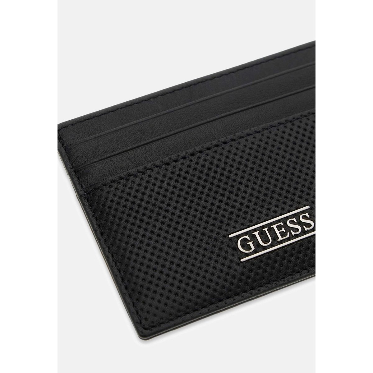 Porte-Cartes En Cuir Véritable Boston noir, GUESS