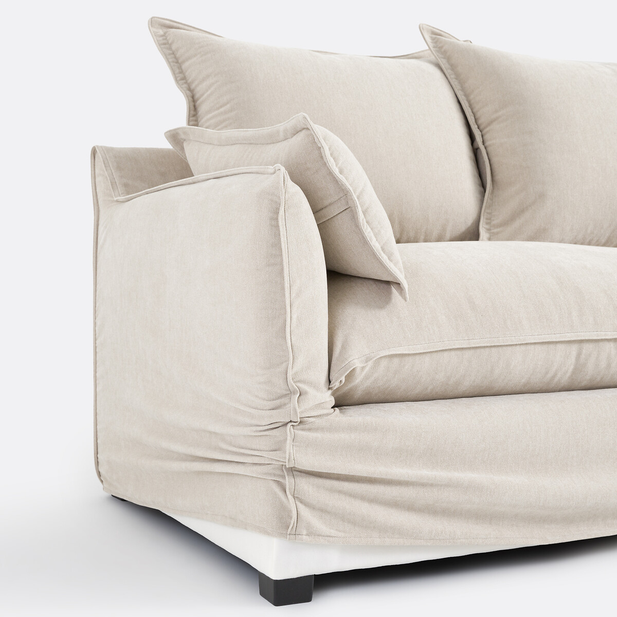 Canapé 2, 3, 4, 5 places, déhoussable, polyester chiné, ODNA beige, LA REDOUTE INTERIEURS