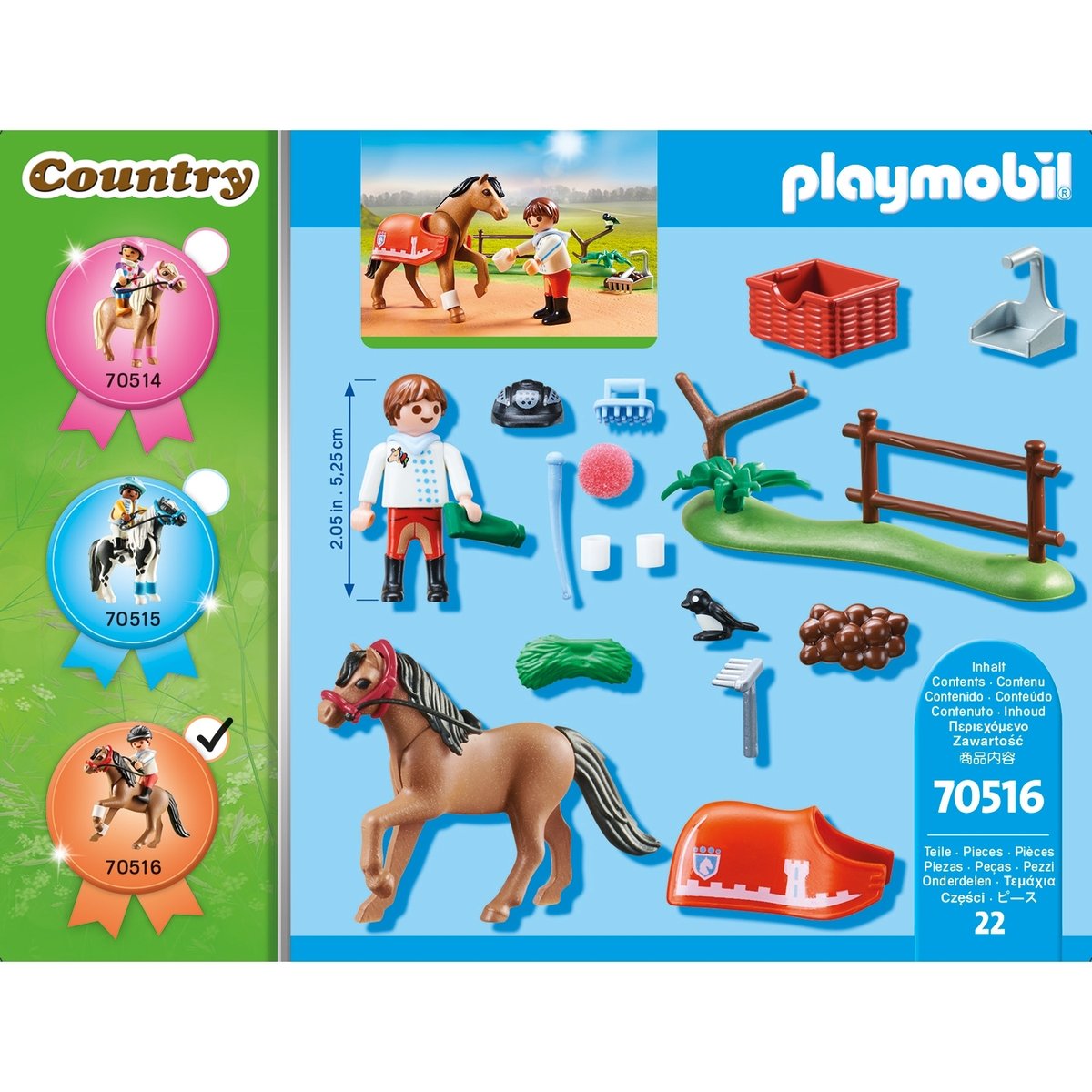 Poney de collection du Connemara multicolore, PLAYMOBIL