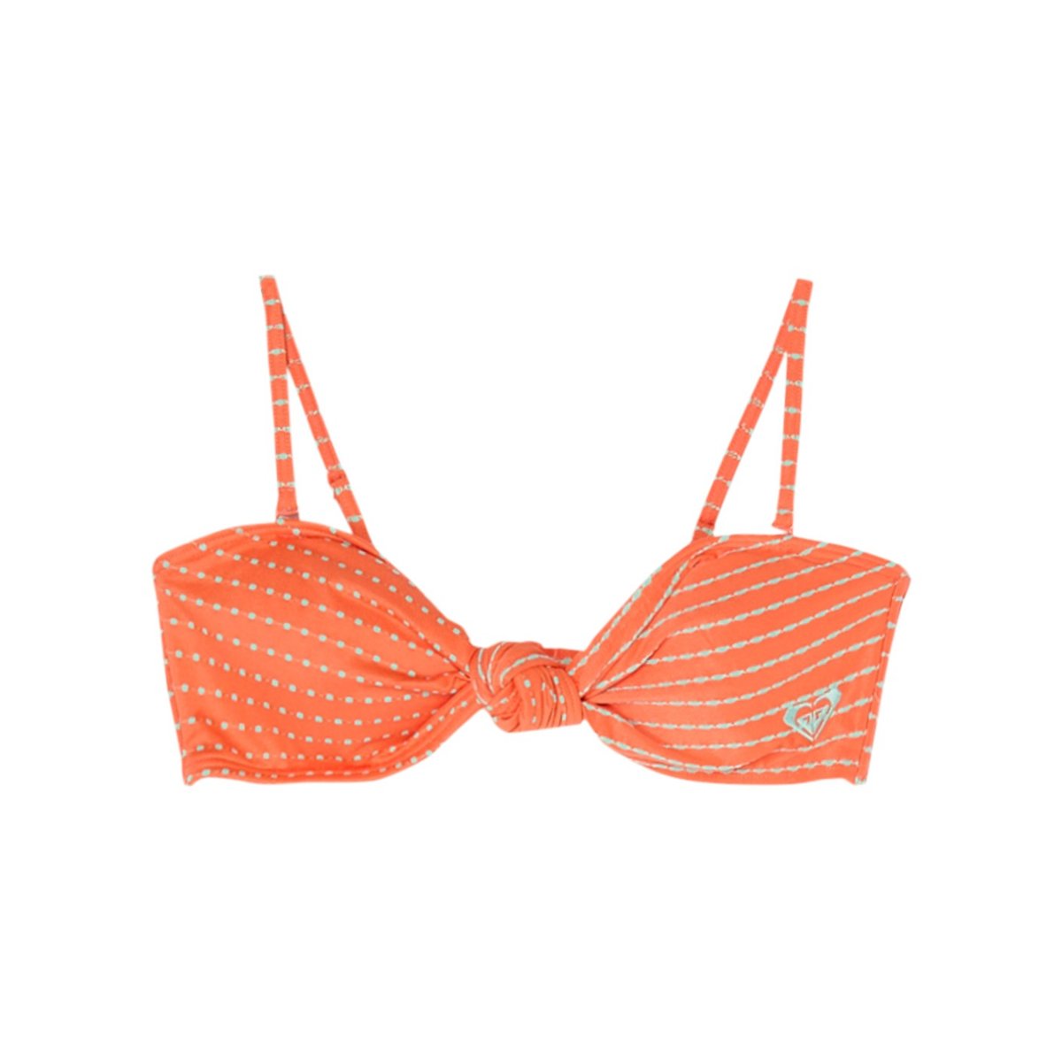 Haut de maillot de bain bikini bandeau WAVY BABY BANDEAU. orange camellia, ROXY