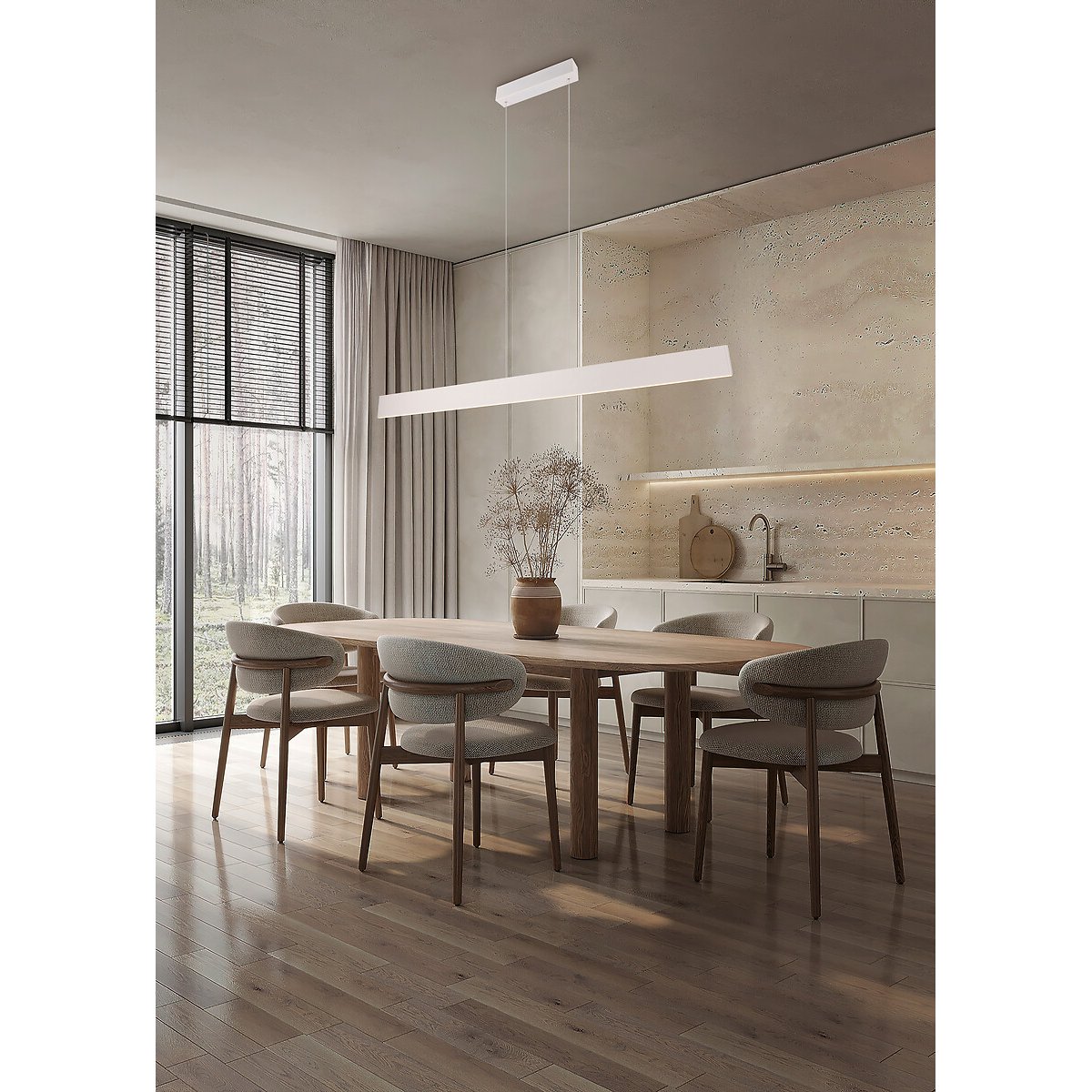 Suspensão Galway, da Trio Lighting branco, TRIO LIGHTING