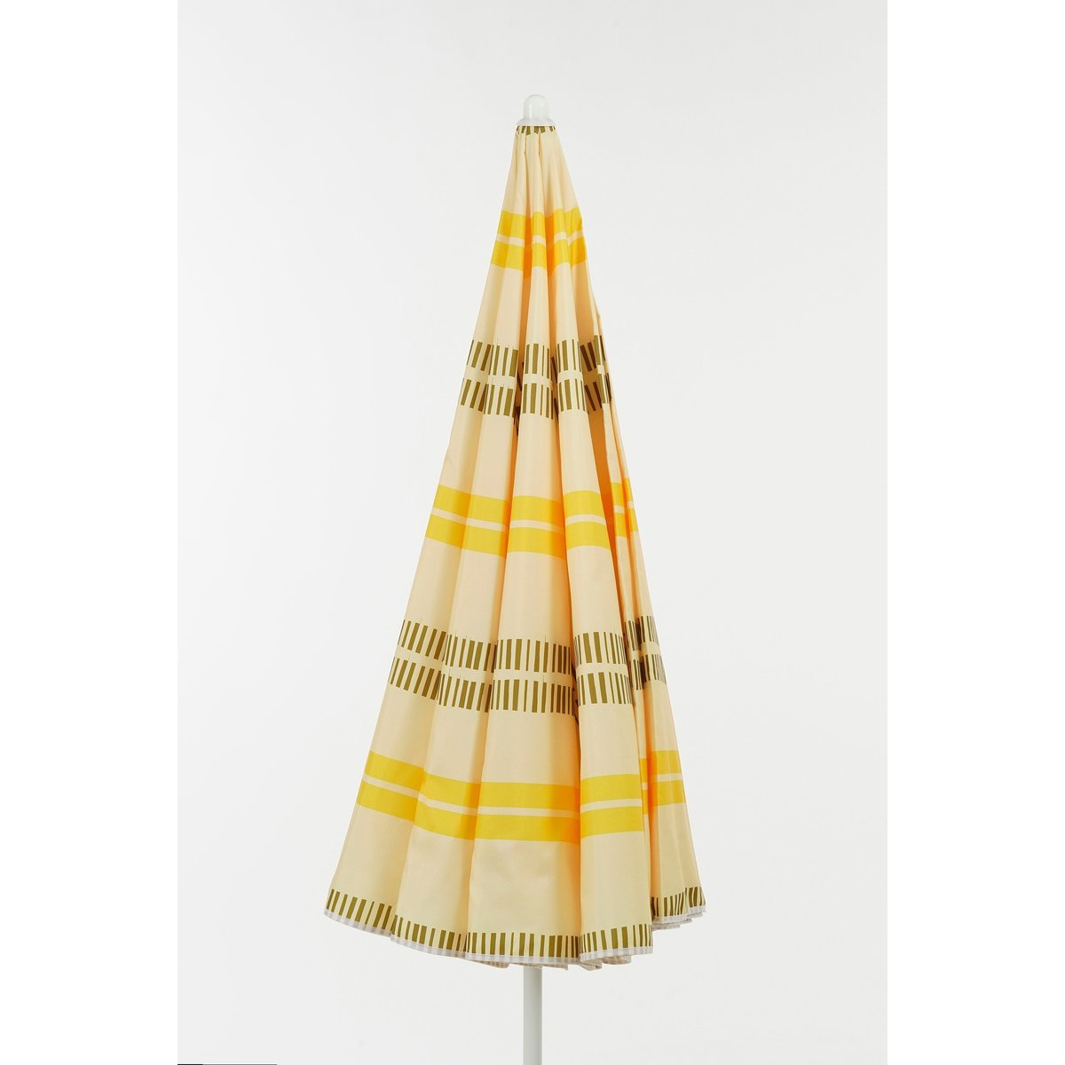 Parasol de plage à rayures STRIPE jaune, MICA DECORATIONS