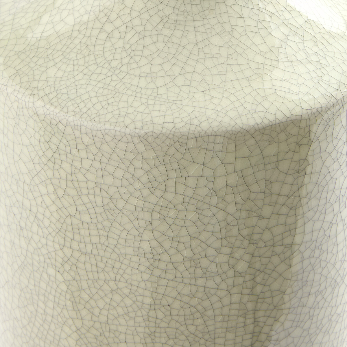 Catane crackled earthenware vase, height 36cm ecru , AM.PM