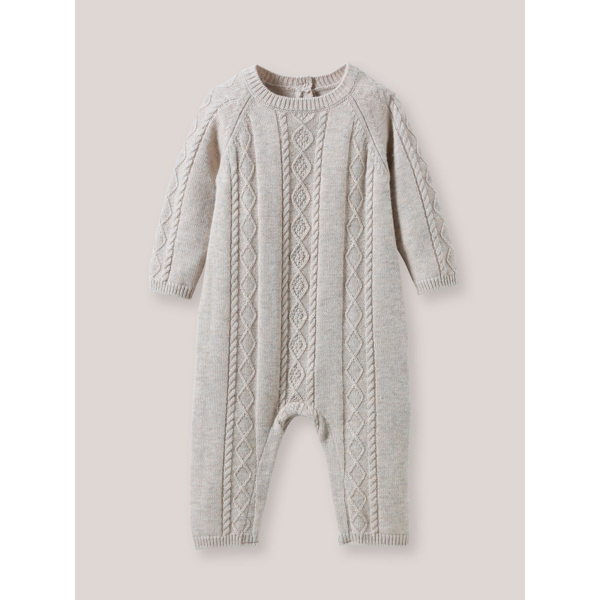 Combinaison en tricot beige chine, CYRILLUS