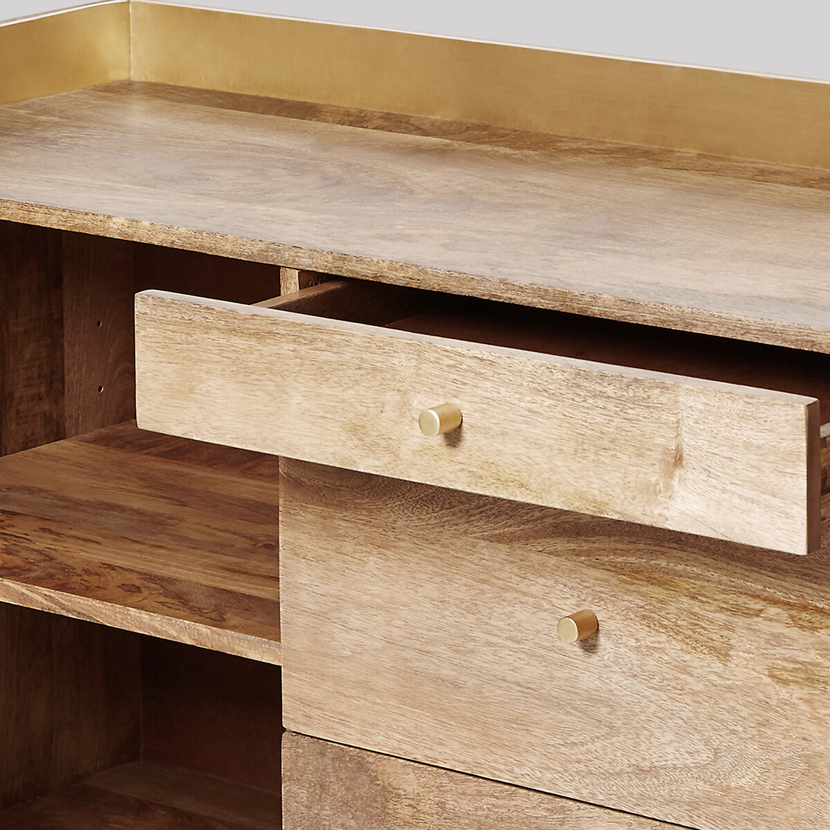 Fresco Mango Wood 2 Door 3 Drawer Sideboard light wood, SWOON
