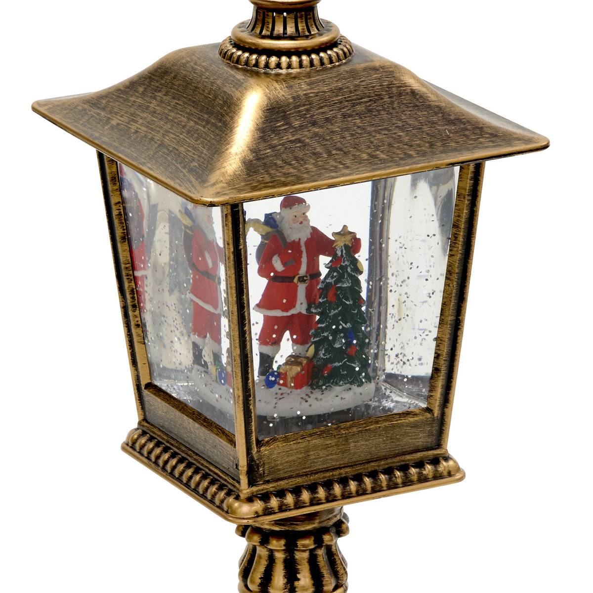 DKP INT LANTERNE EAU 1L H31 P marron, FEERIC LIGHTS & CHRISTMAS