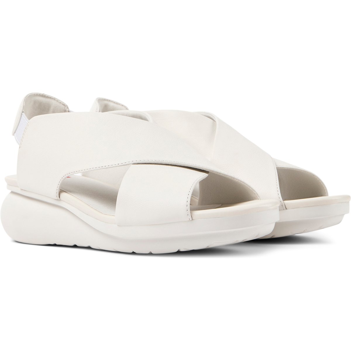 Sandales Balloon cuir blanc, CAMPER
