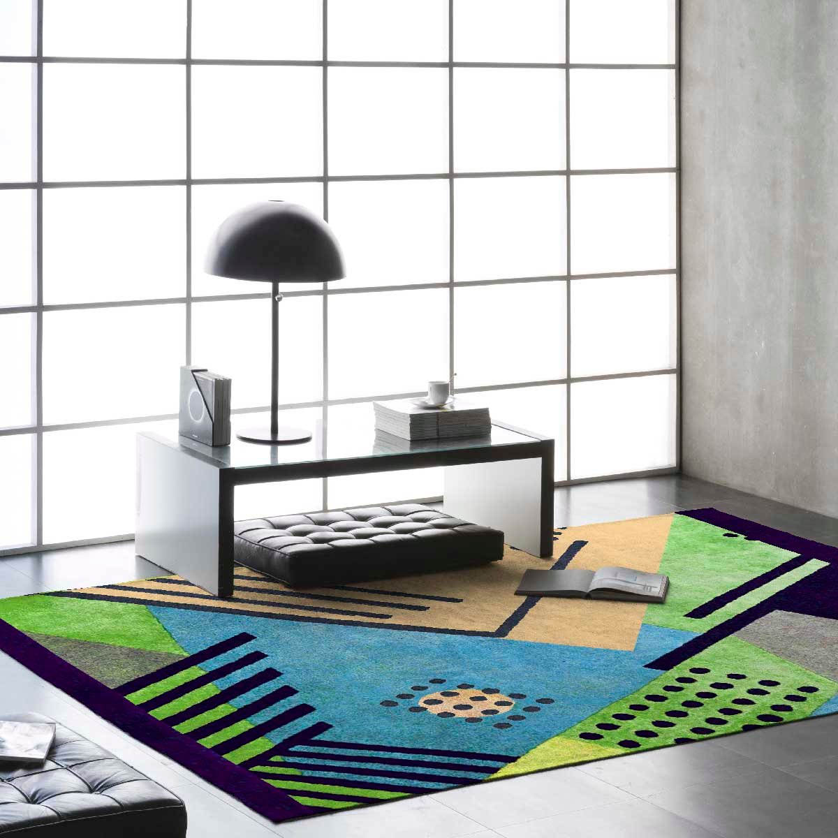 Tapis de salon METROPOL multicolore, NAF NAF HOME