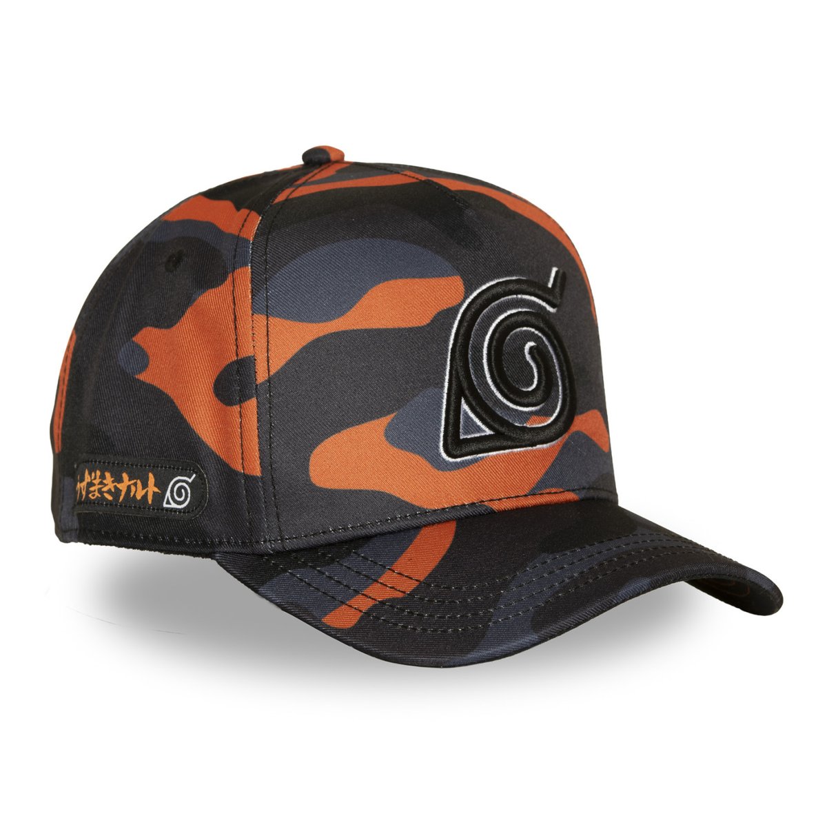 Casquette baseball Naruto Shippuden noir/orange/gris/blanc, CAPSLAB