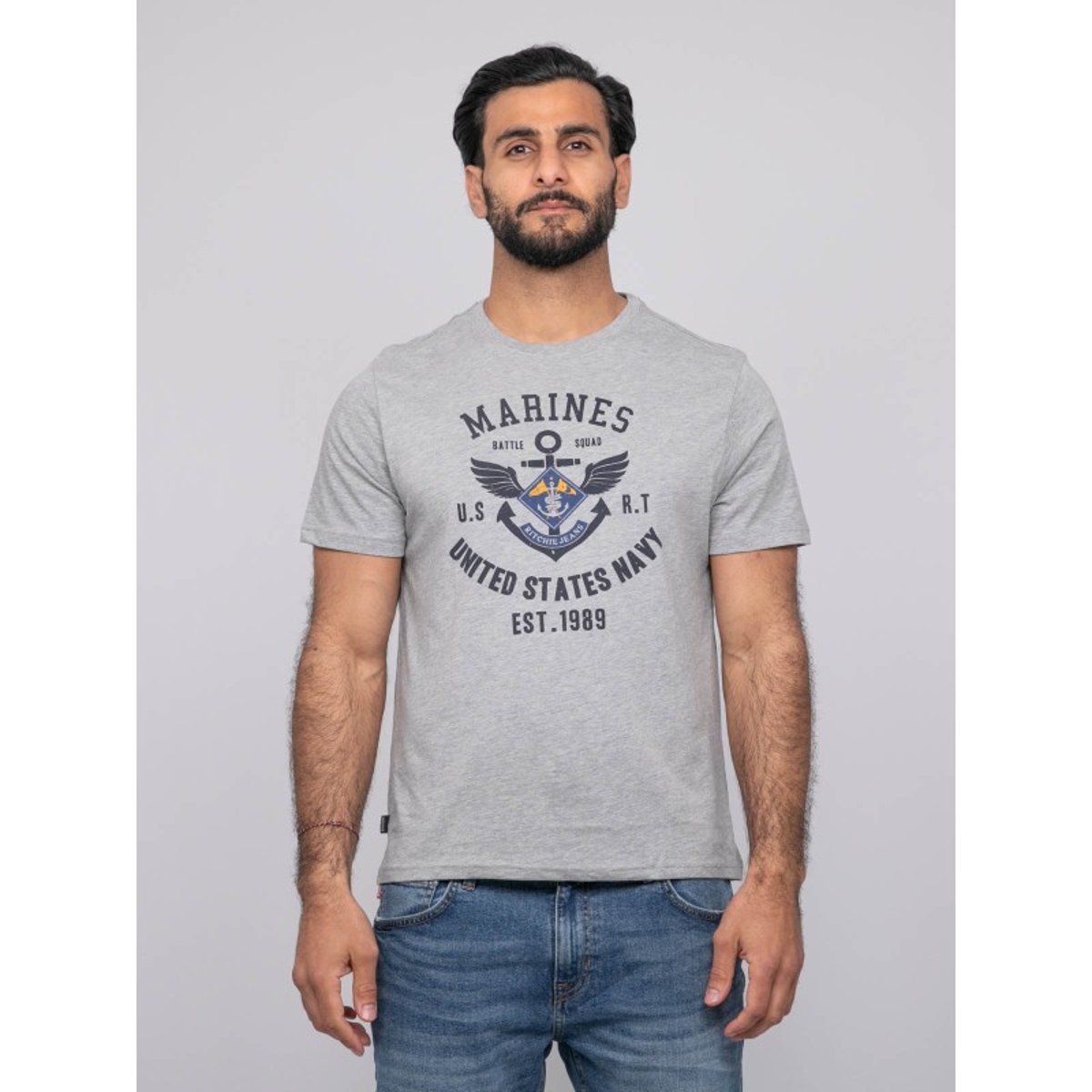 T-shirt Manches Courtes Nalemark gris, RITCHIE