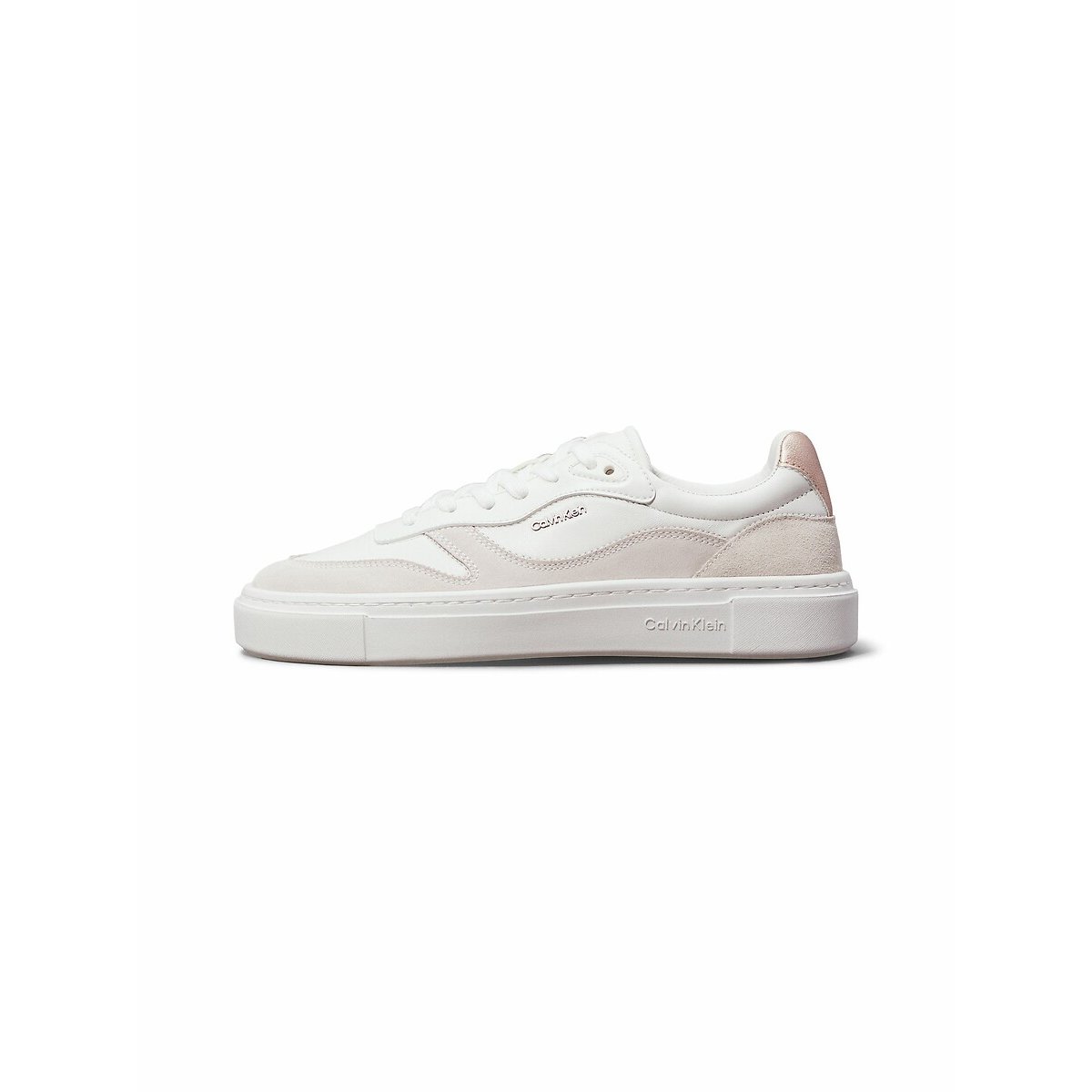 Cupsole Lace Up W/ML Mix M Trainers in Leather white, CALVIN KLEIN JEANS