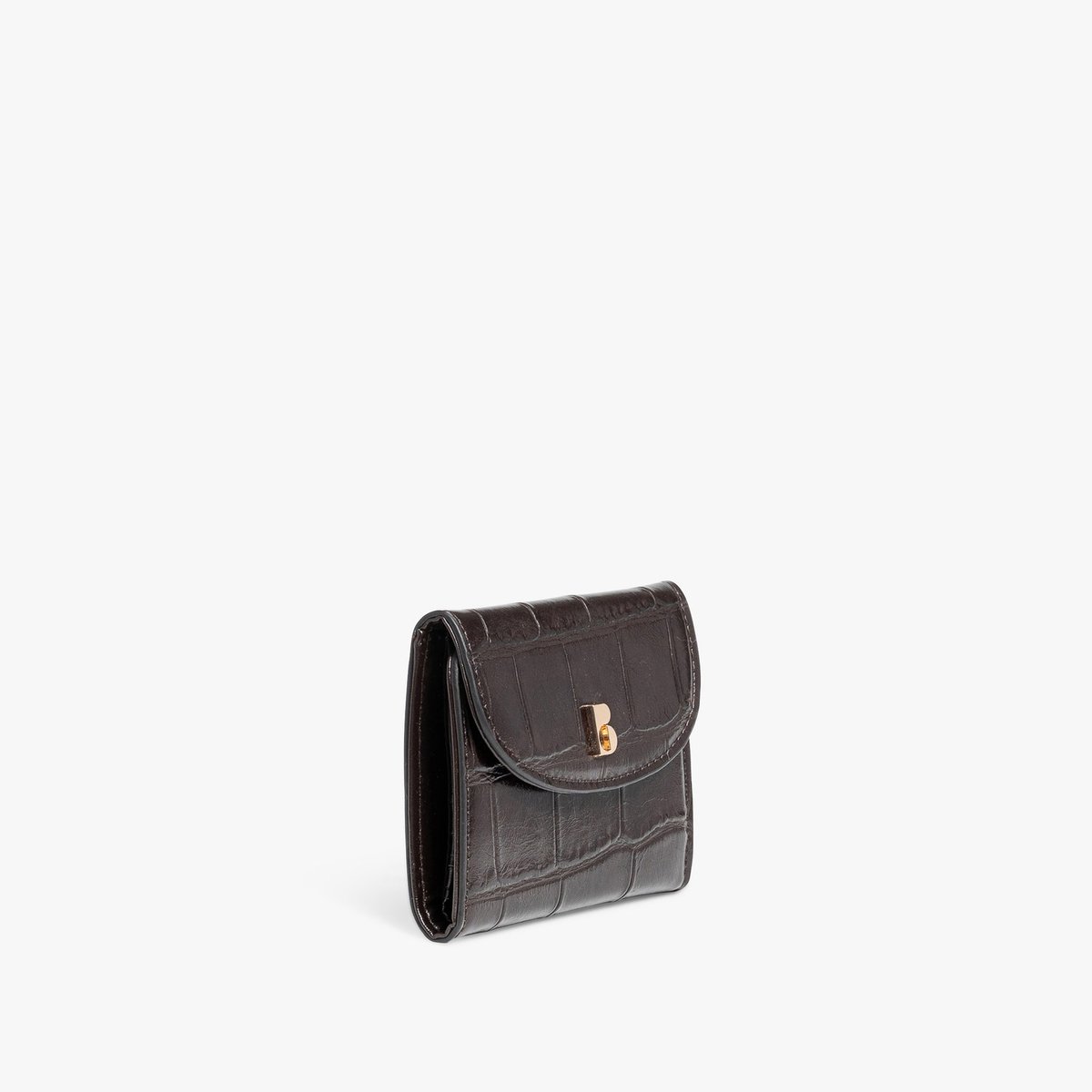 Portefeuille YVONNE porte cartes marron fonce, BOCAGE