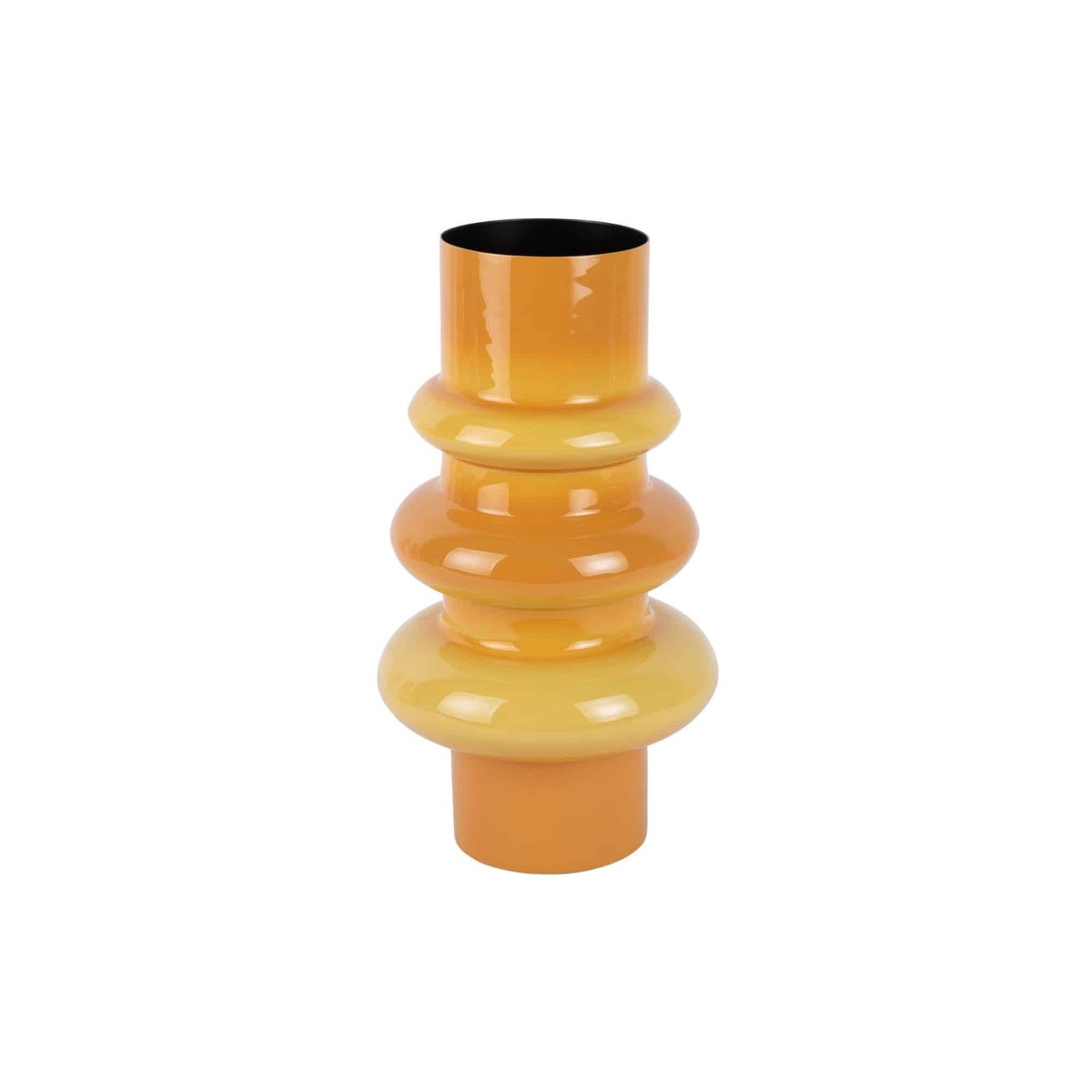 Vase Métal GRATO SMALL jaune ocre, PRESENT TIME