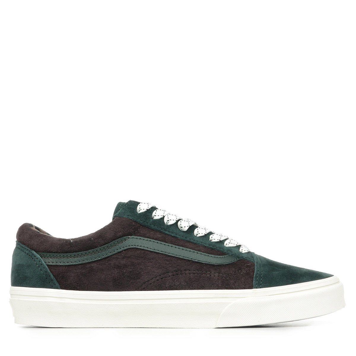 Baskets Old Skool pig suede plaid scarab, VANS