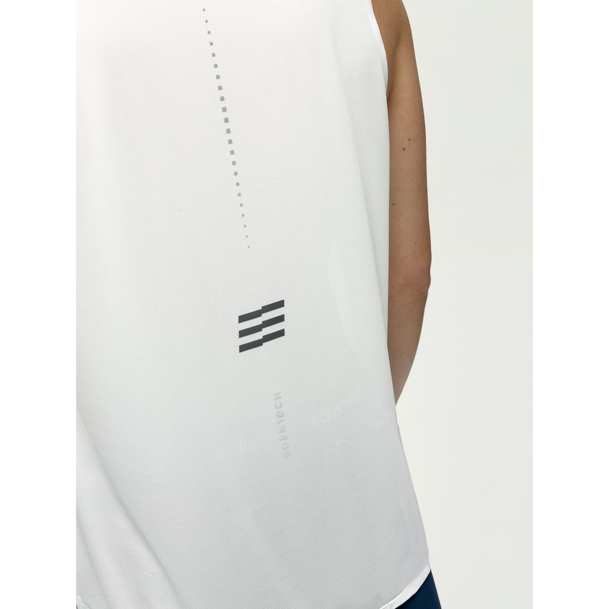 T-shirt de course à pied pour homme RYDER RUN Performance blanc, BORN