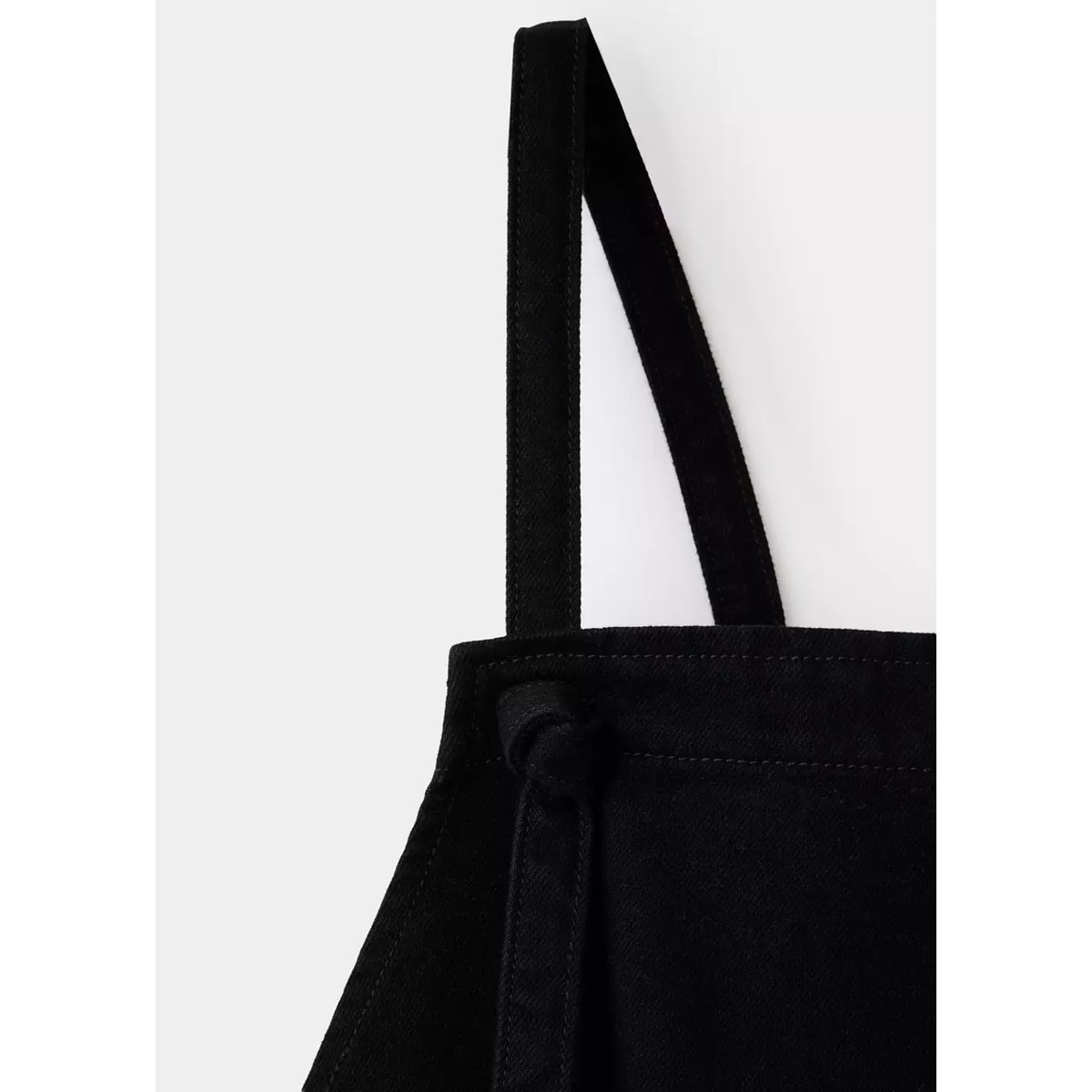 Salopette de grossesse en jean black denim, MANGO