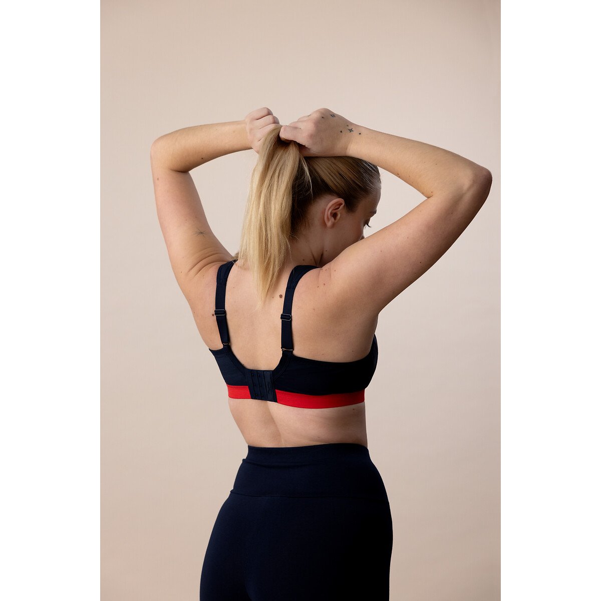 Reggiseno sportivo Active D+ Classic a sostegno estremo blu scuro, CHAMPION SHOCK ABSORBER