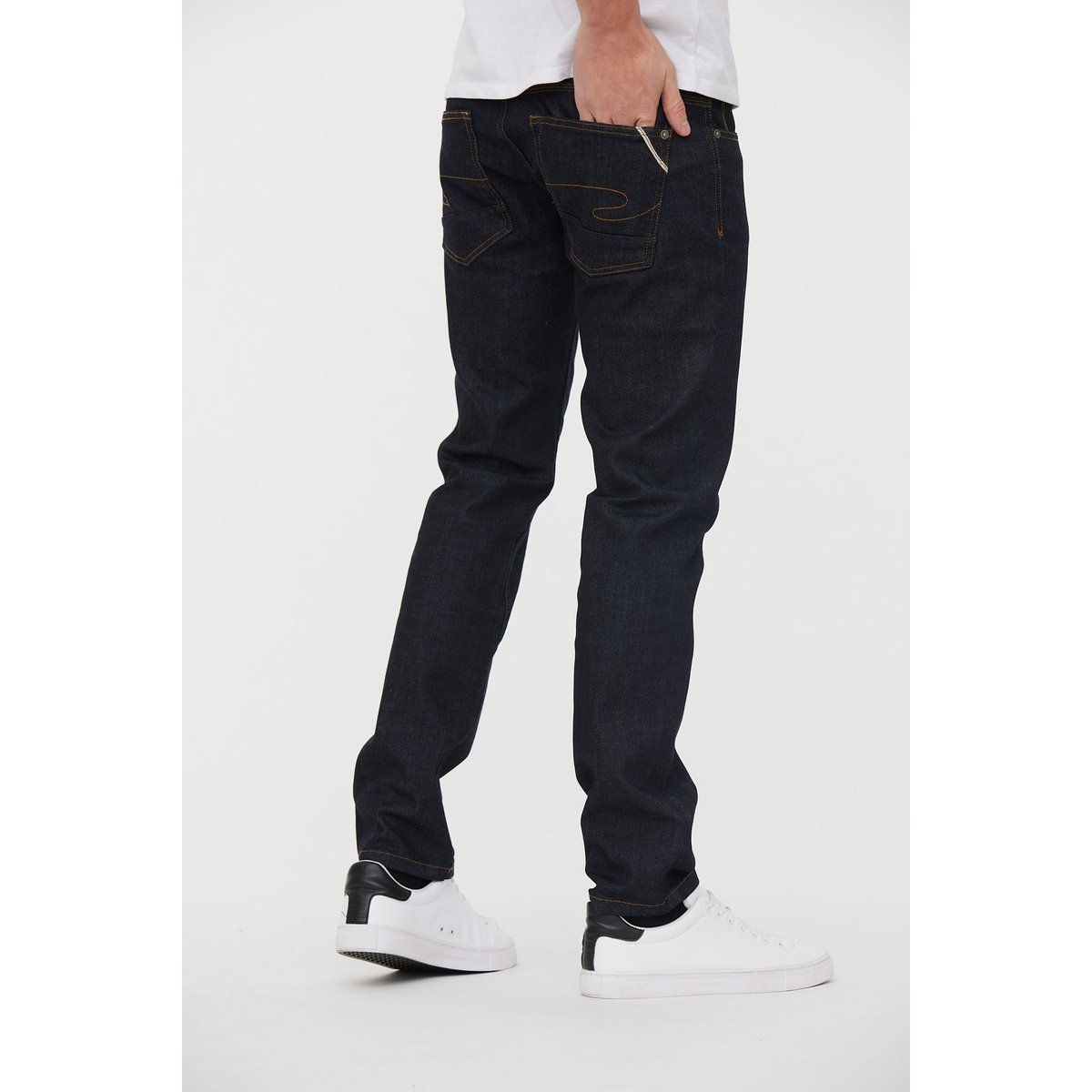 Jean coton straight LONGJOHN bleu marine, LEE COOPER