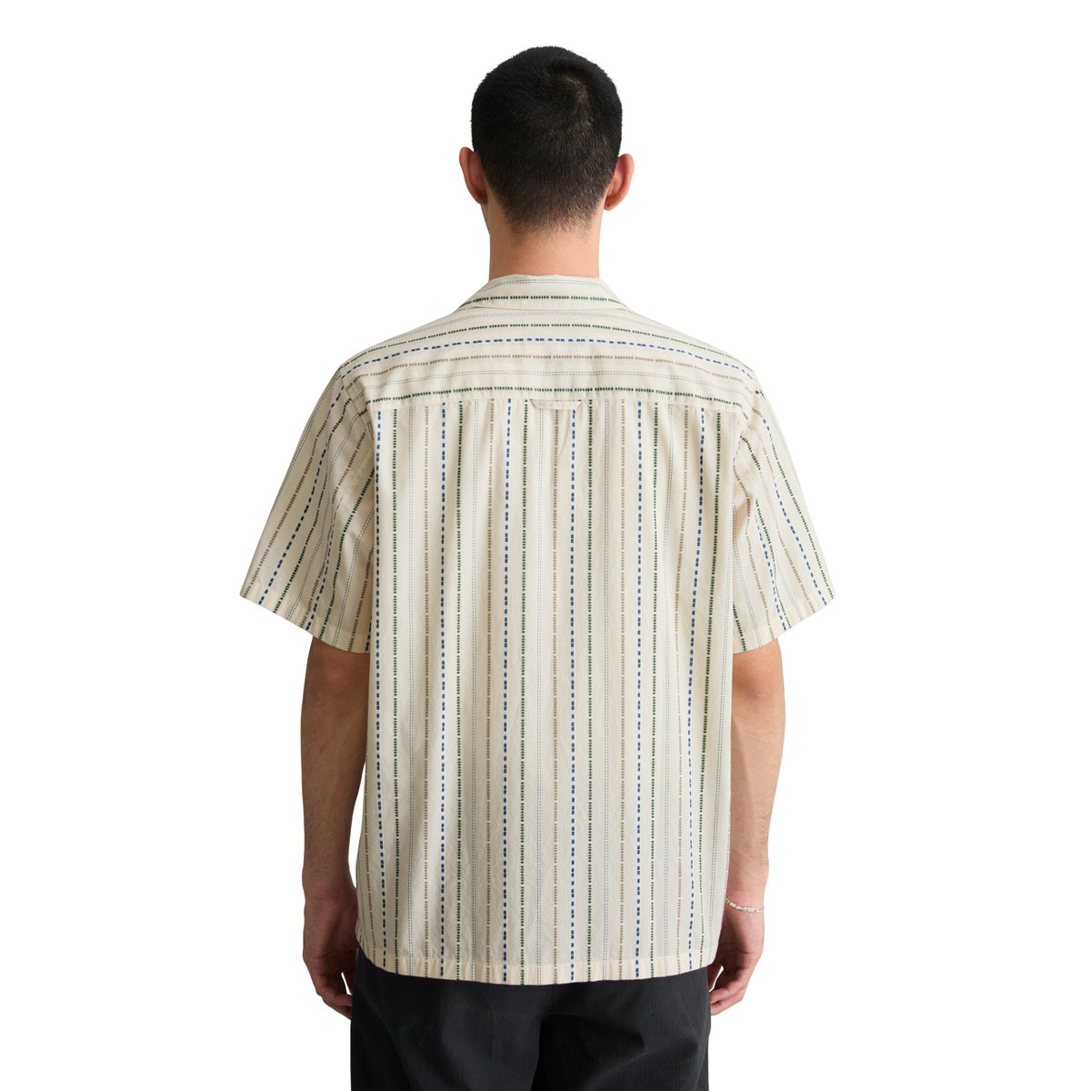 Chemise à manches courtes regular avec des rayures multicolores blanc, MARC O’POLO DENIM