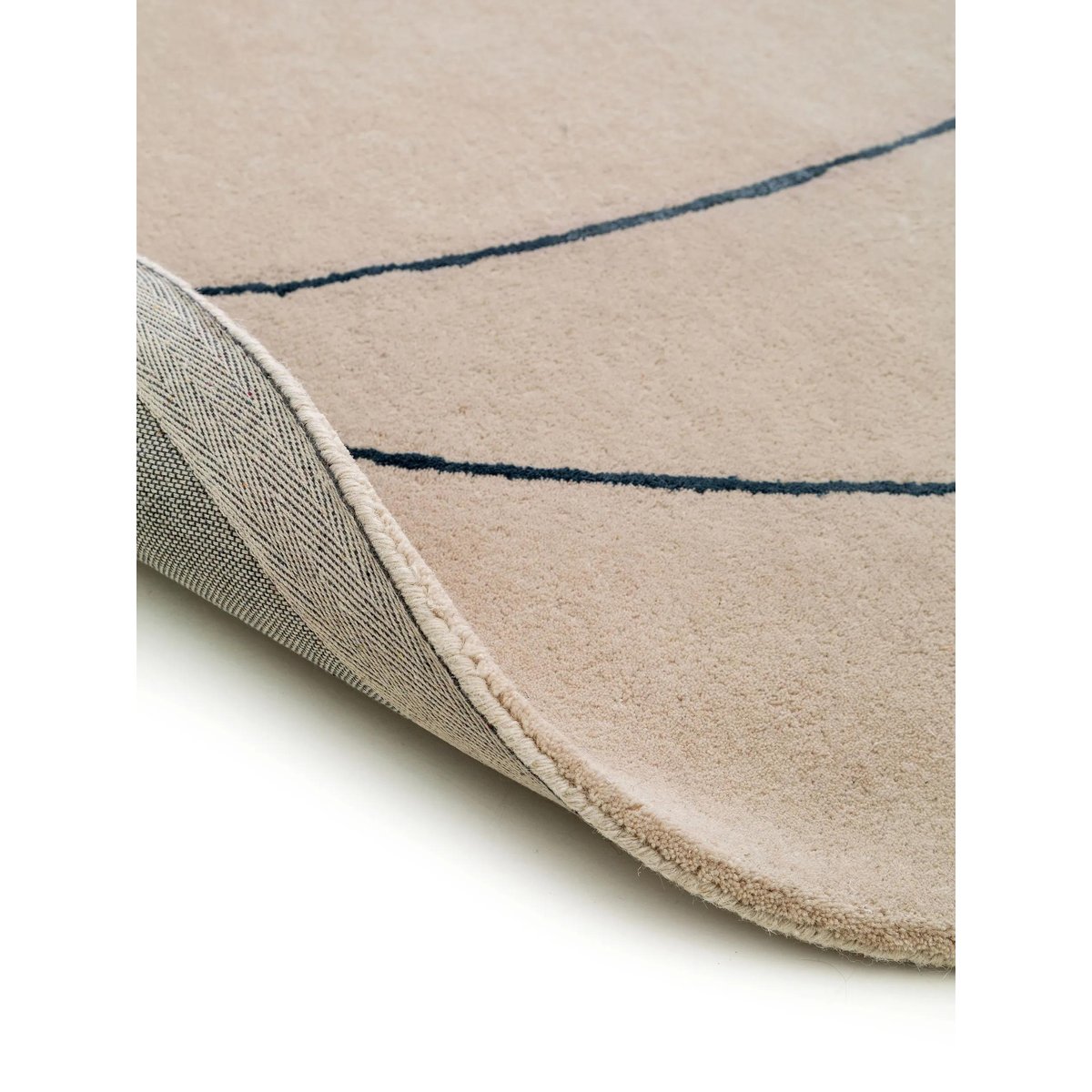 Tapis de laine tufté main SHAPE crème, BENUTA
