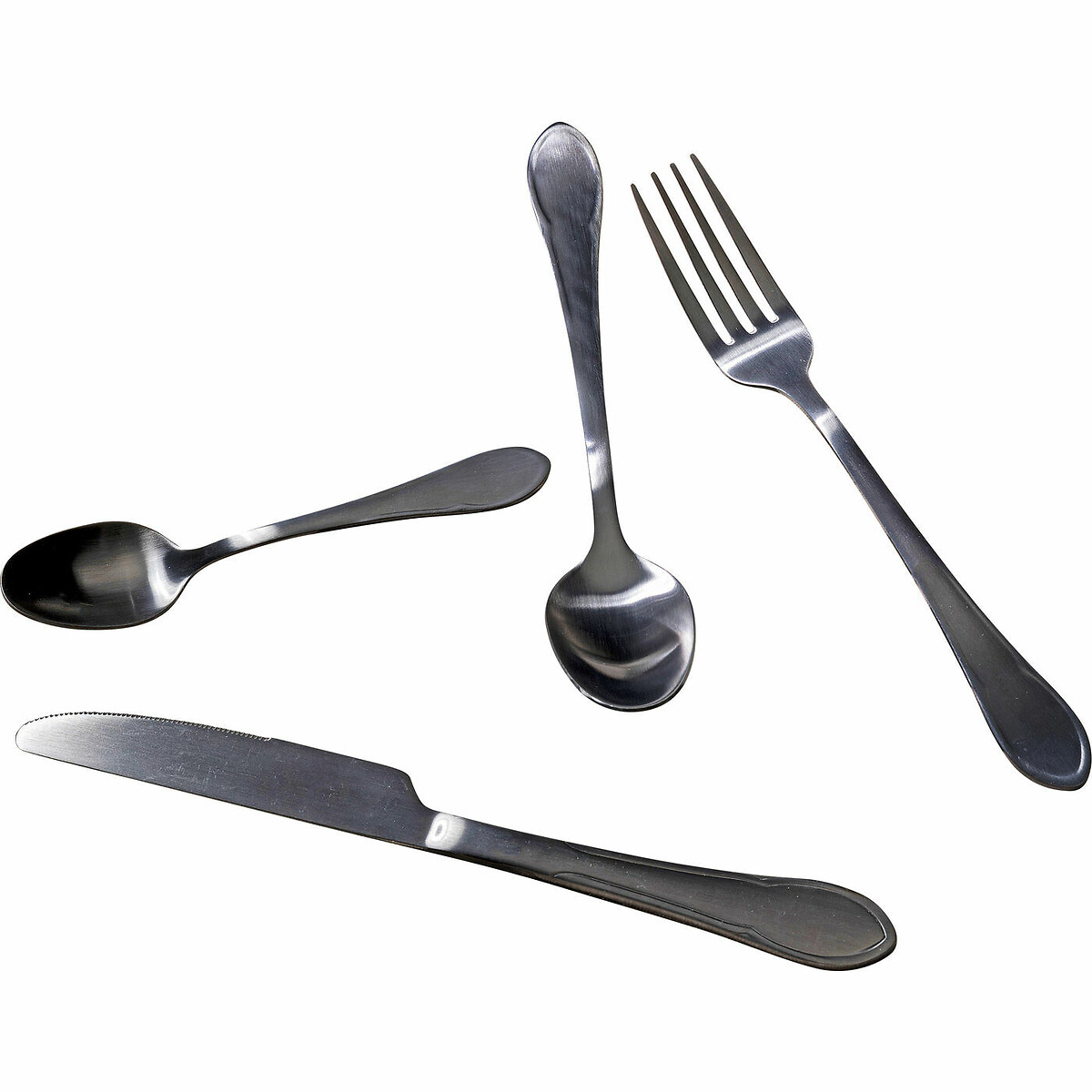 Posate Cucina nero opaco (16-pz.) nero , KARE DESIGN