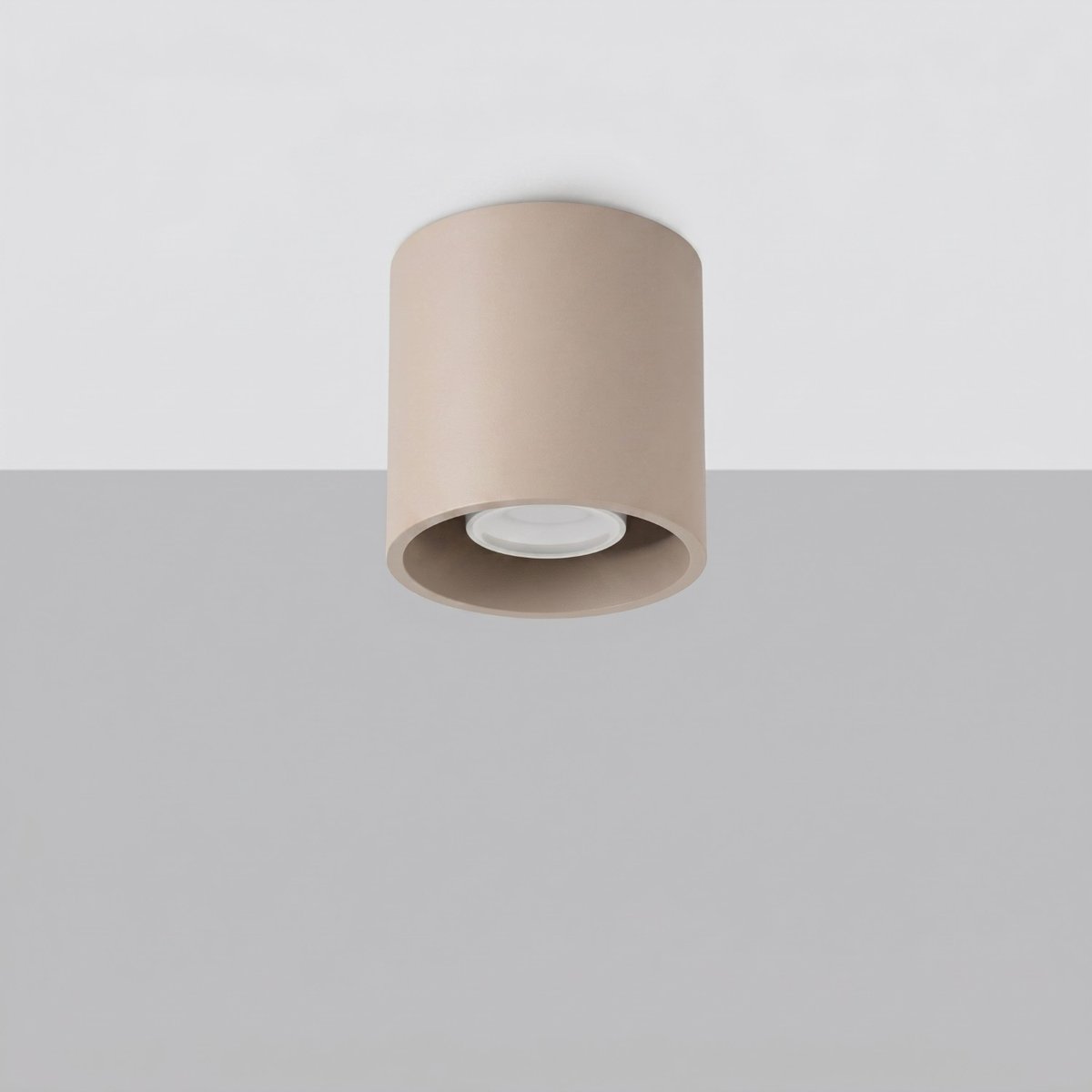 Plafonnier Aluminium Taupe GU10 1 Orbis taupe, EDEN