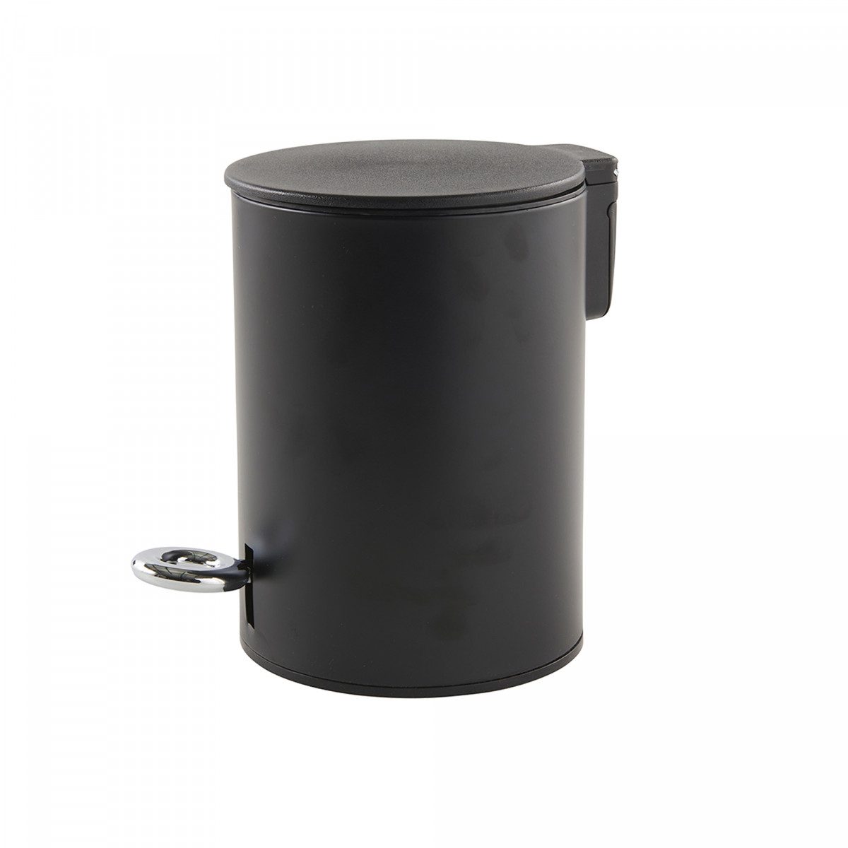 Poubelle salle de bain 3L en métal SCANDI #000000, GUY LEVASSEUR