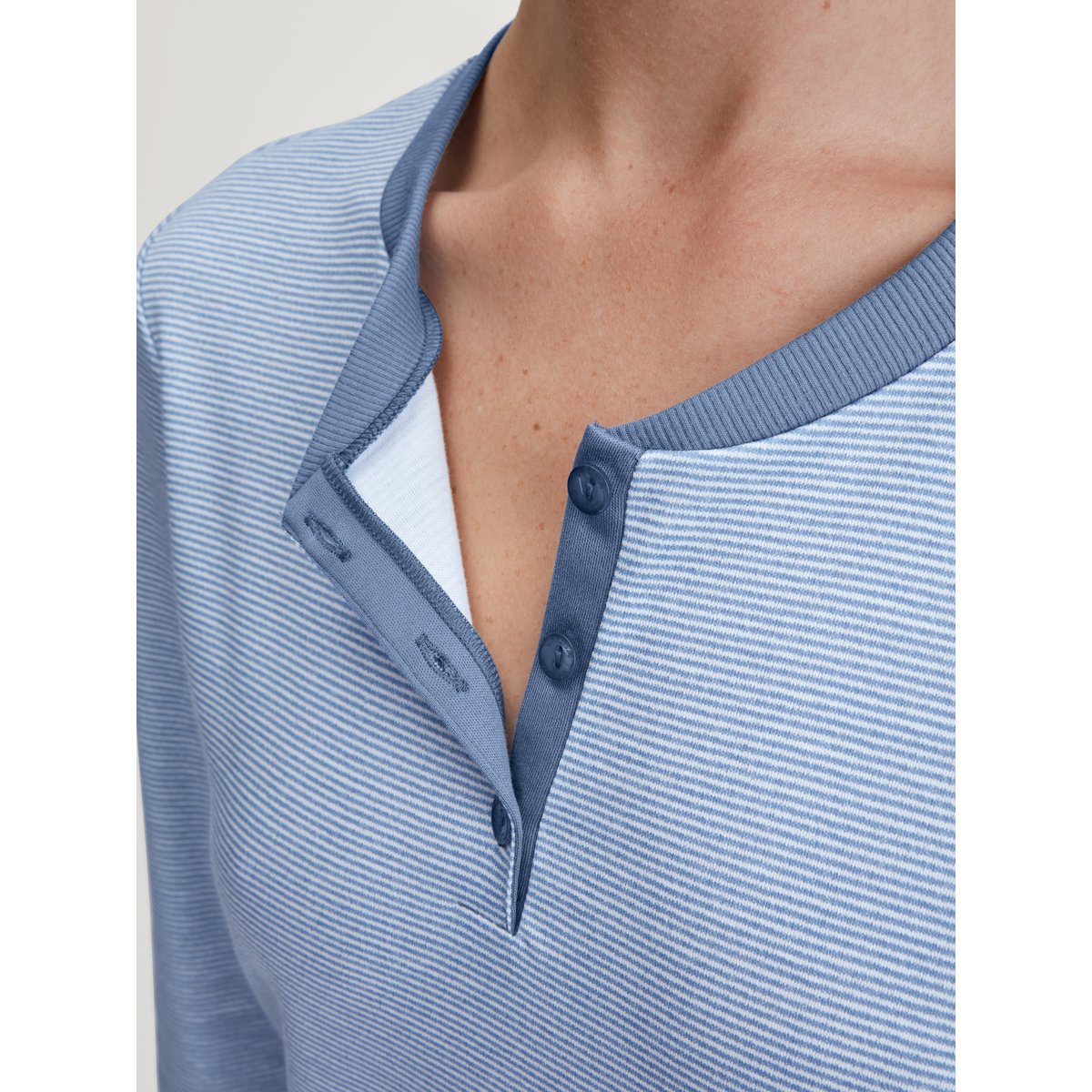 Chemise de nuit manches longues Coton MIDNIGHT LOVE scandinavian, CALIDA
