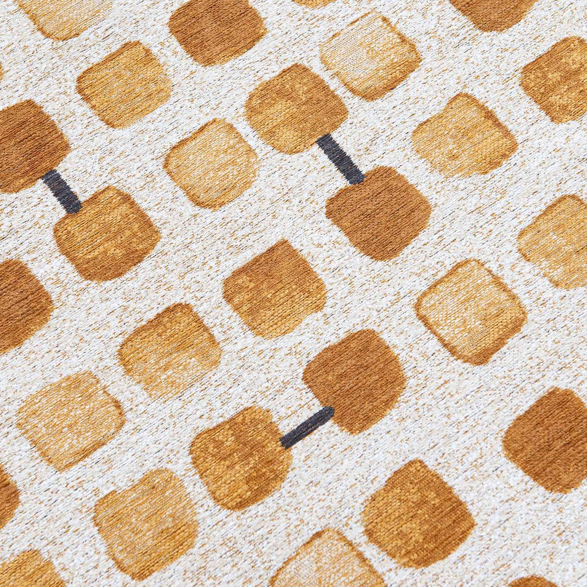 Tapis intérieur/extérieur tissé plat PEACHY jaune, NOVATREND