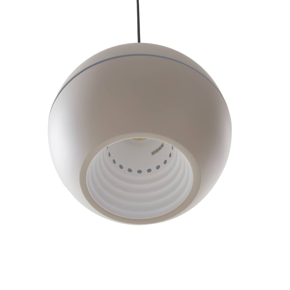 Suspension en aluminium moderne, Calantha gris clair, blanc, LUCANDE