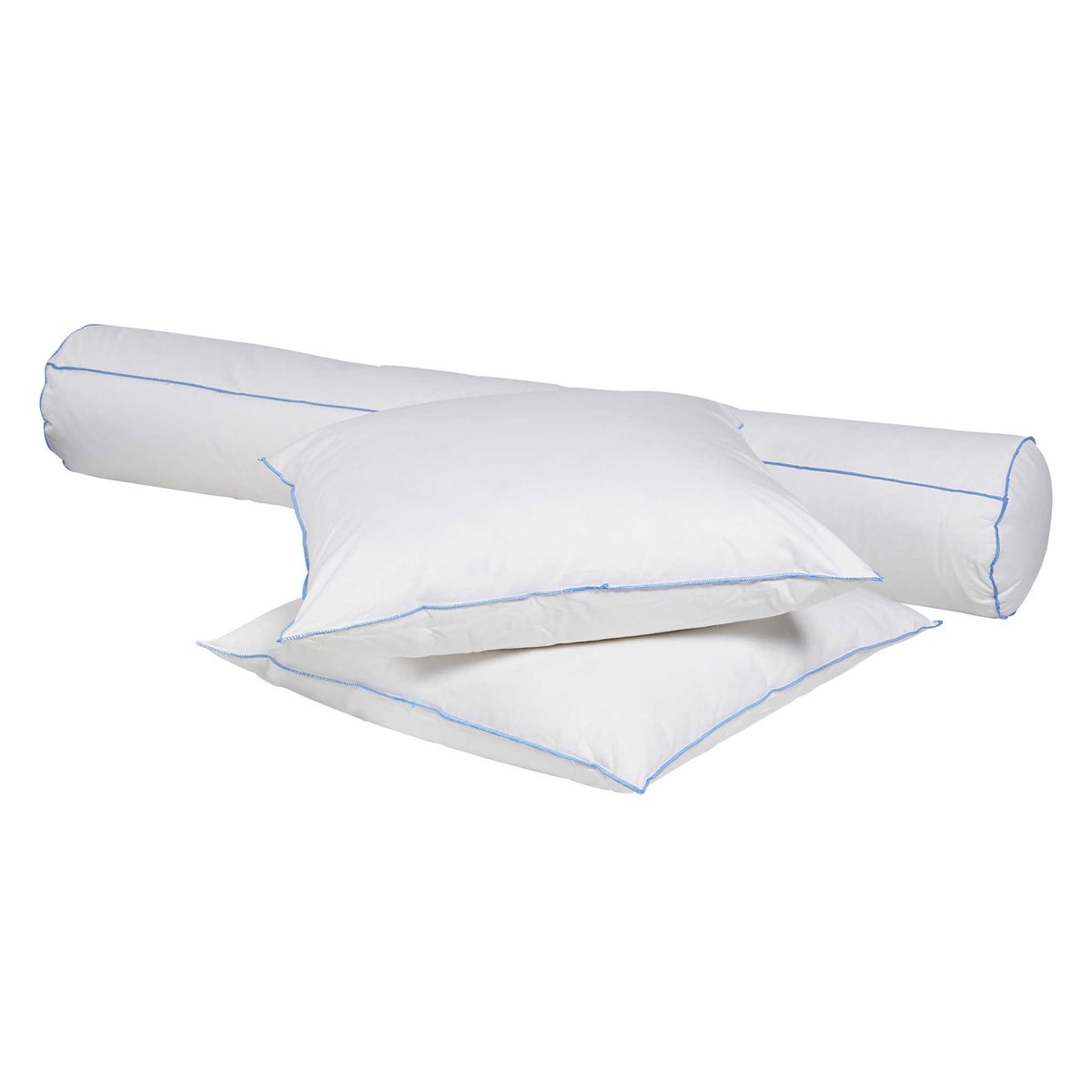 Pack traversin oreiller moelleux duvet blanc, SOMEO